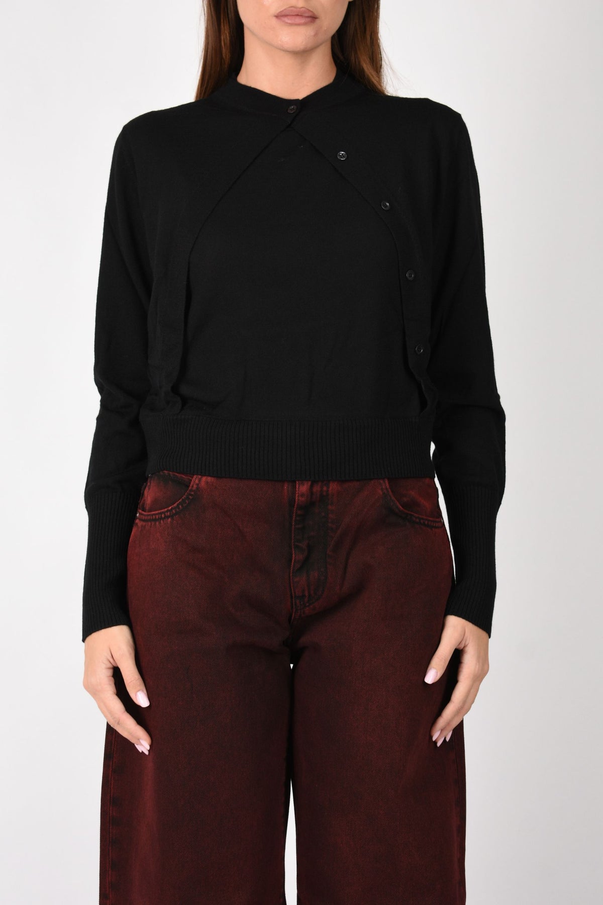 Maglia senza maniche con cardigan integrato 107259A3FY