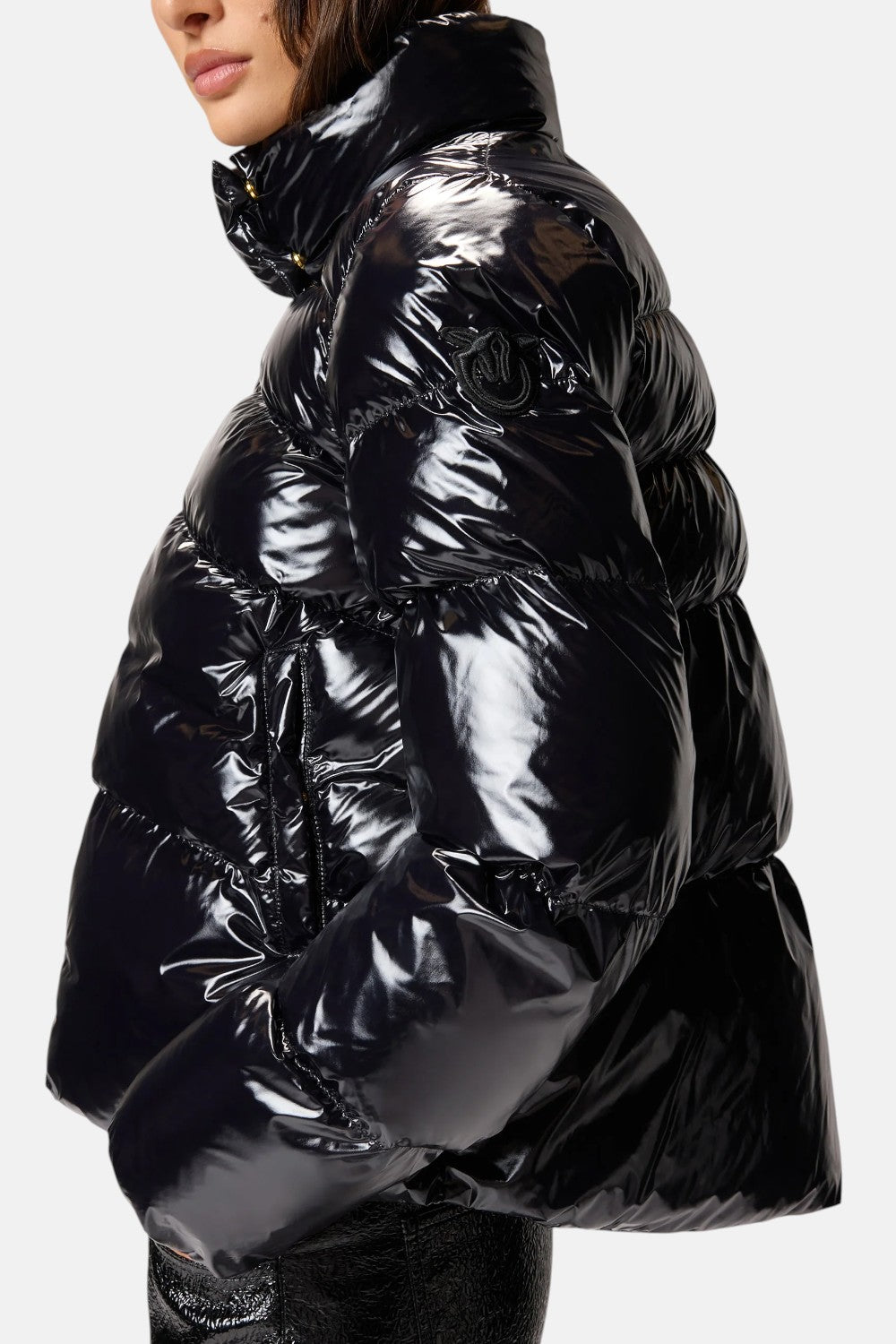 piumino in nylon modello micro caban