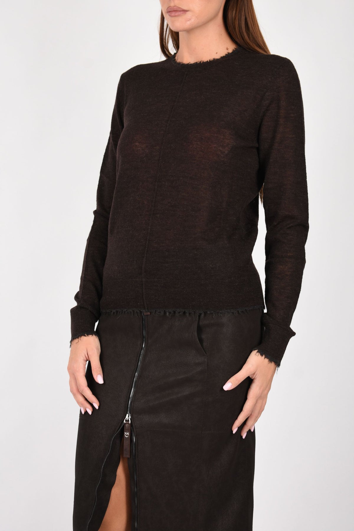 Maglia leggera in lana e cashmere 107328A3IQ