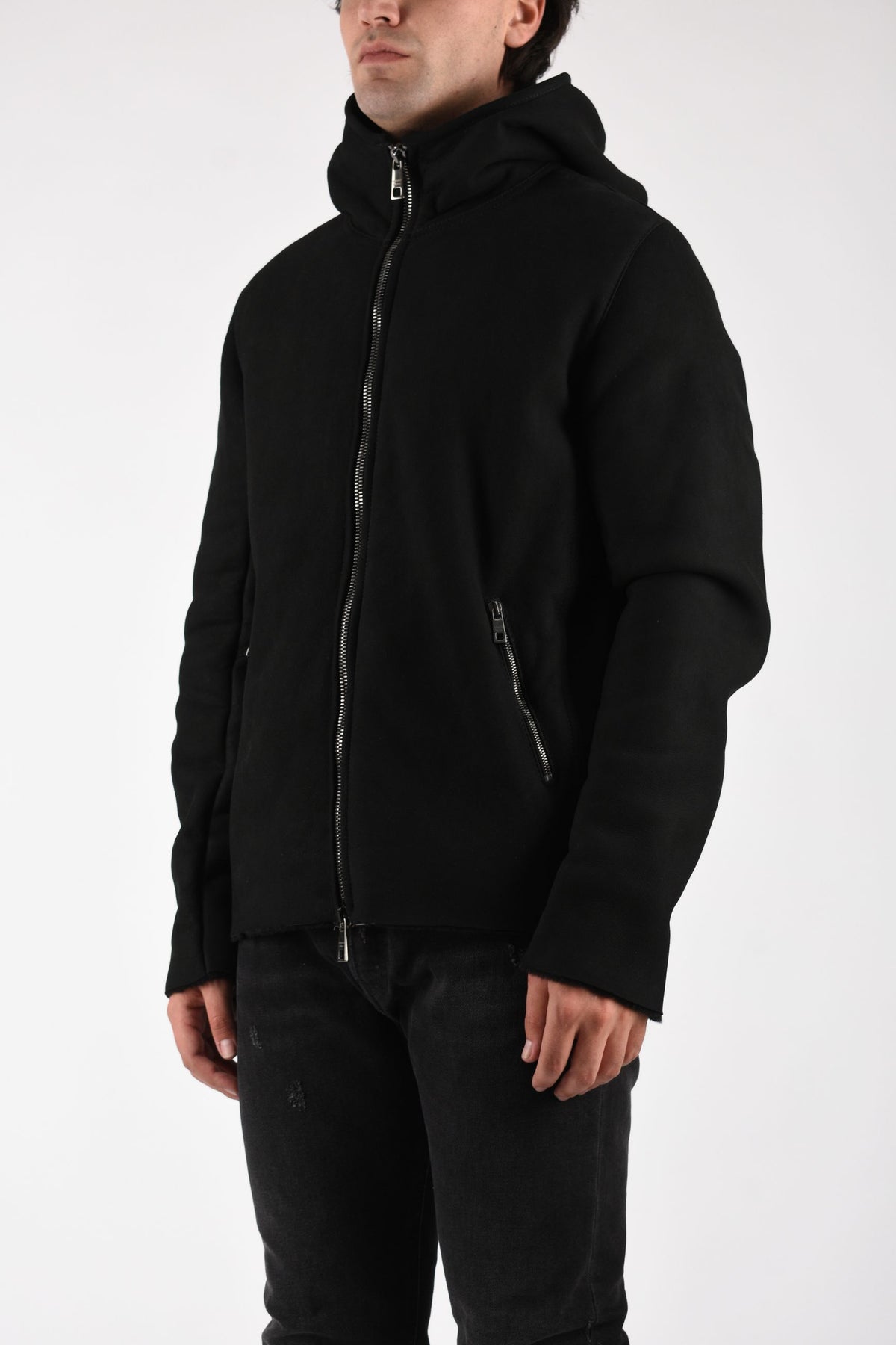 Giubbino in merino velour GU27F26018MEVL