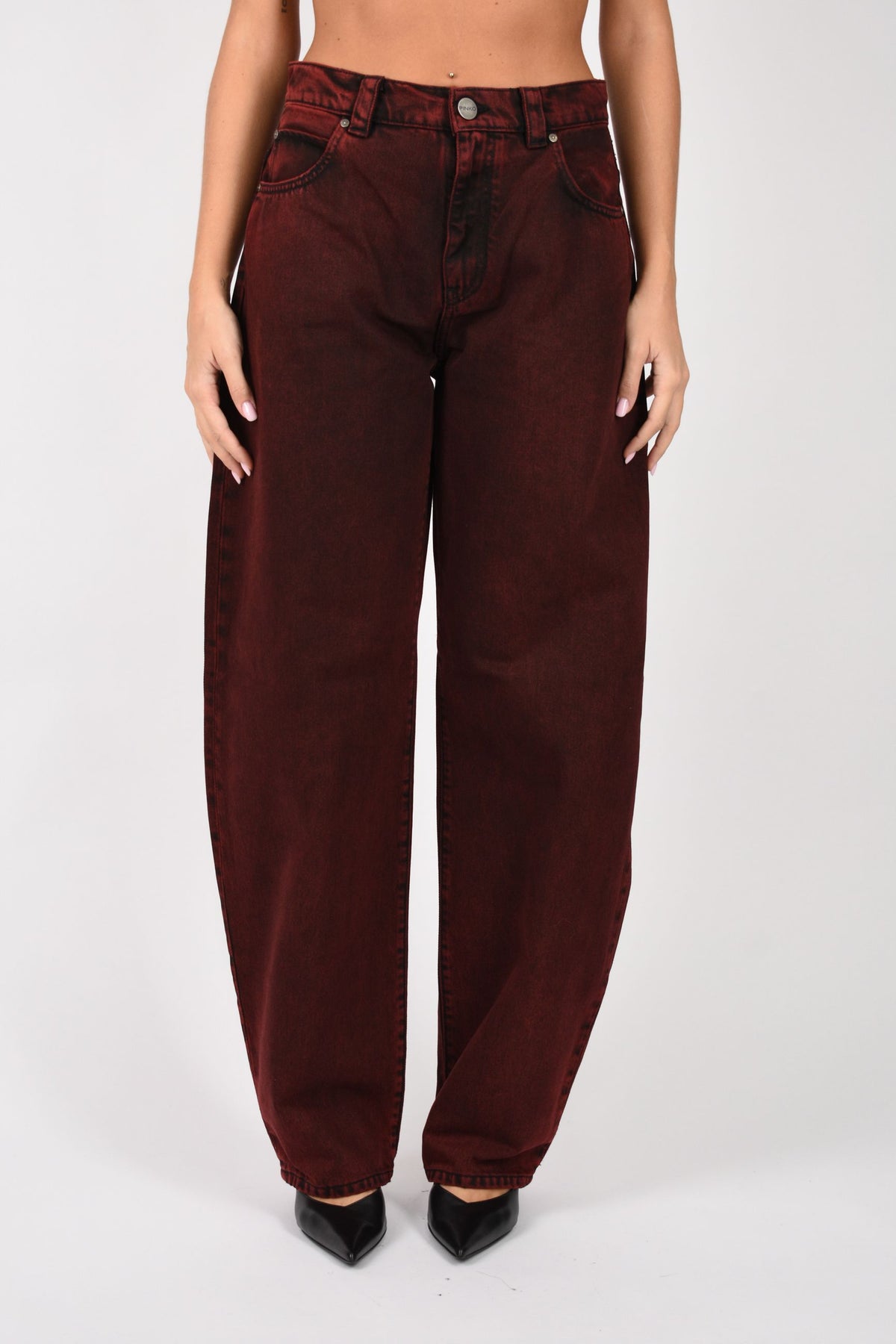 Jeans con stampa logo sul retro 103180A3K9