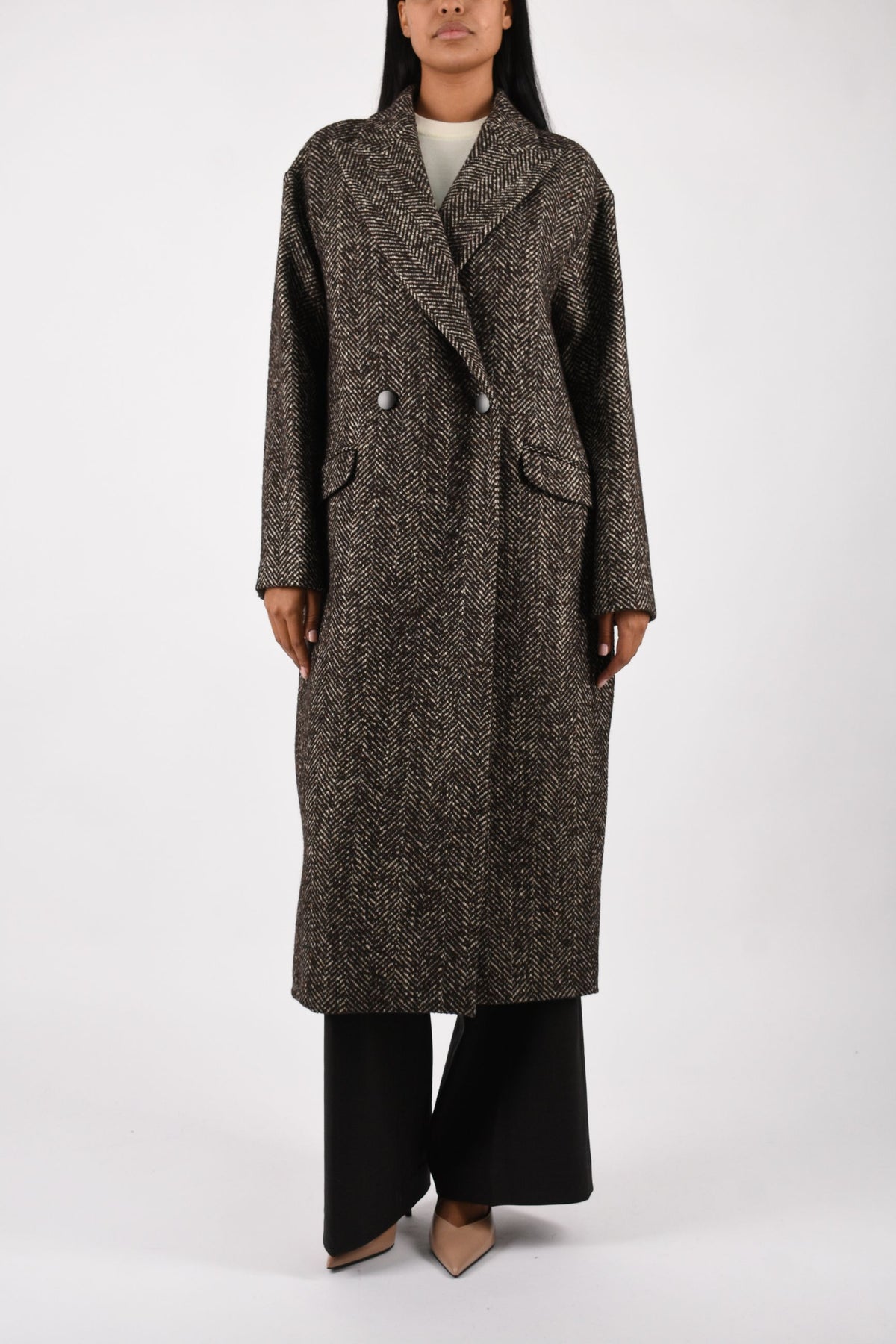 Cappotto Doppiopetto In Lana LINDEIN340218