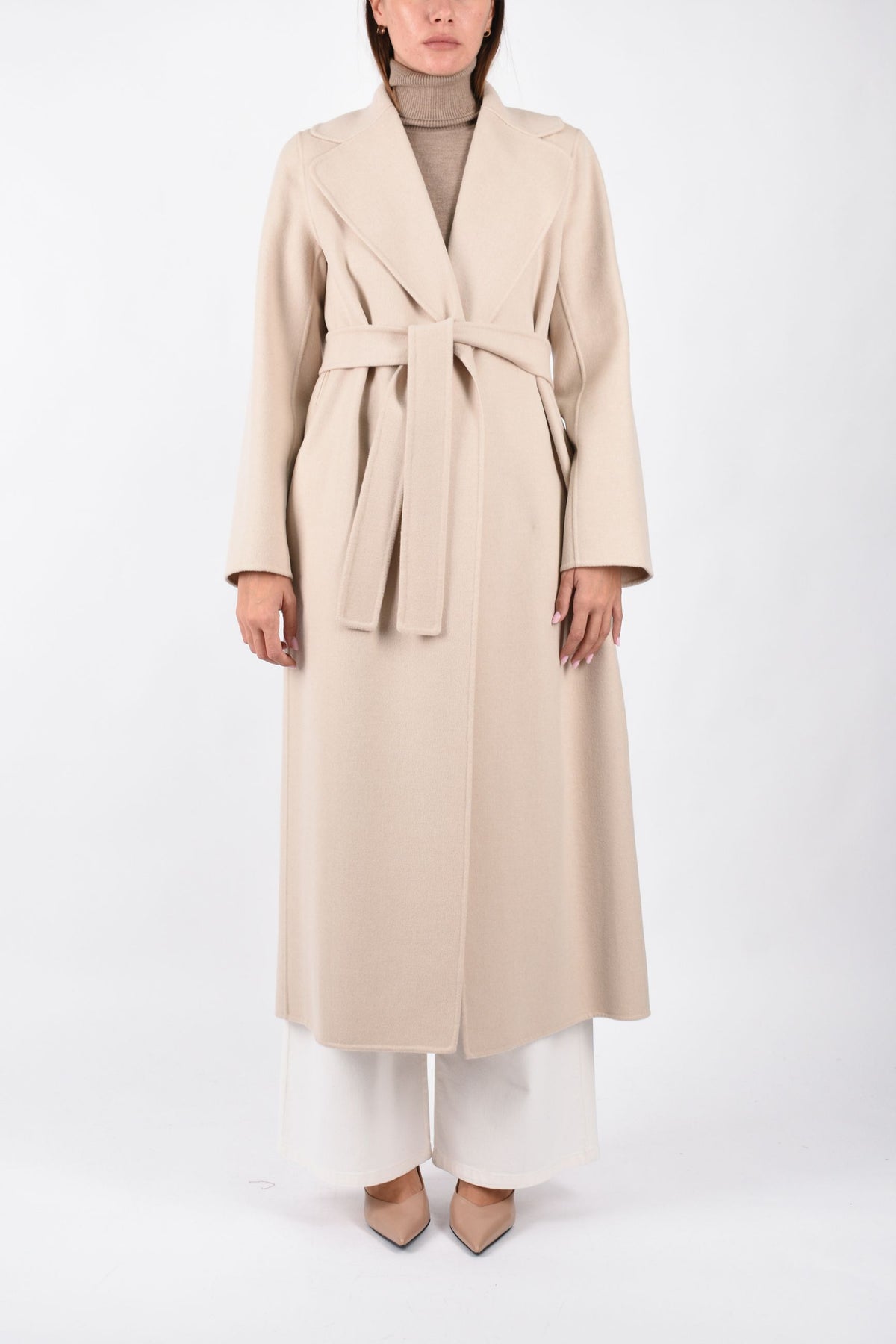 Cappotto a vestaglia in drap di lana POLDO 2629016073600