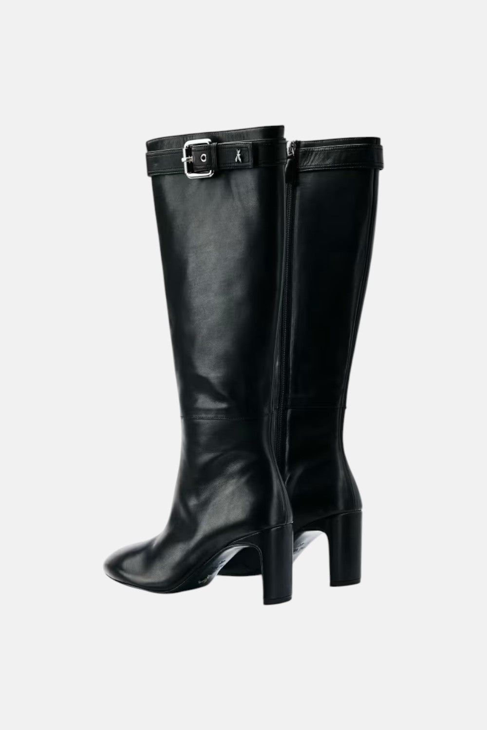 stivali in pelle con fibbia daily design