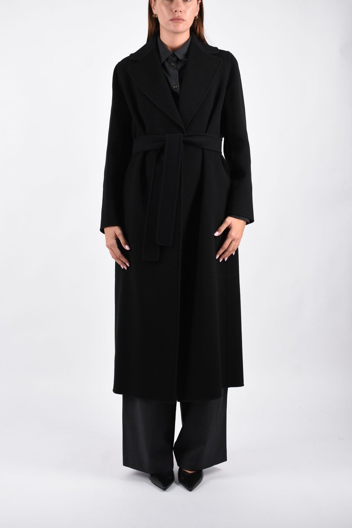 Cappotto a vestaglia in drap di lana POLDO 2629016073600