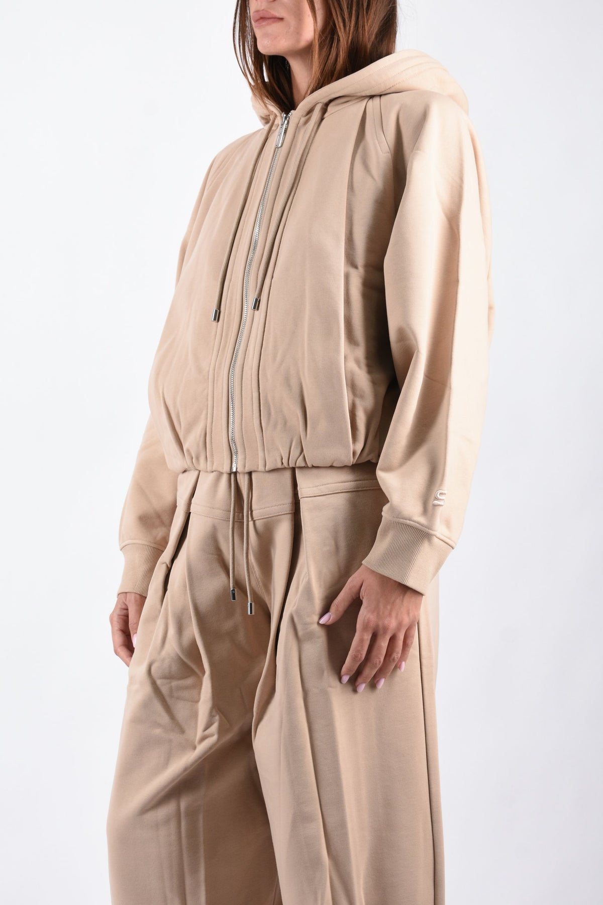 Felpa boxy con cappuccio in misto cotone FASHION 2622926015