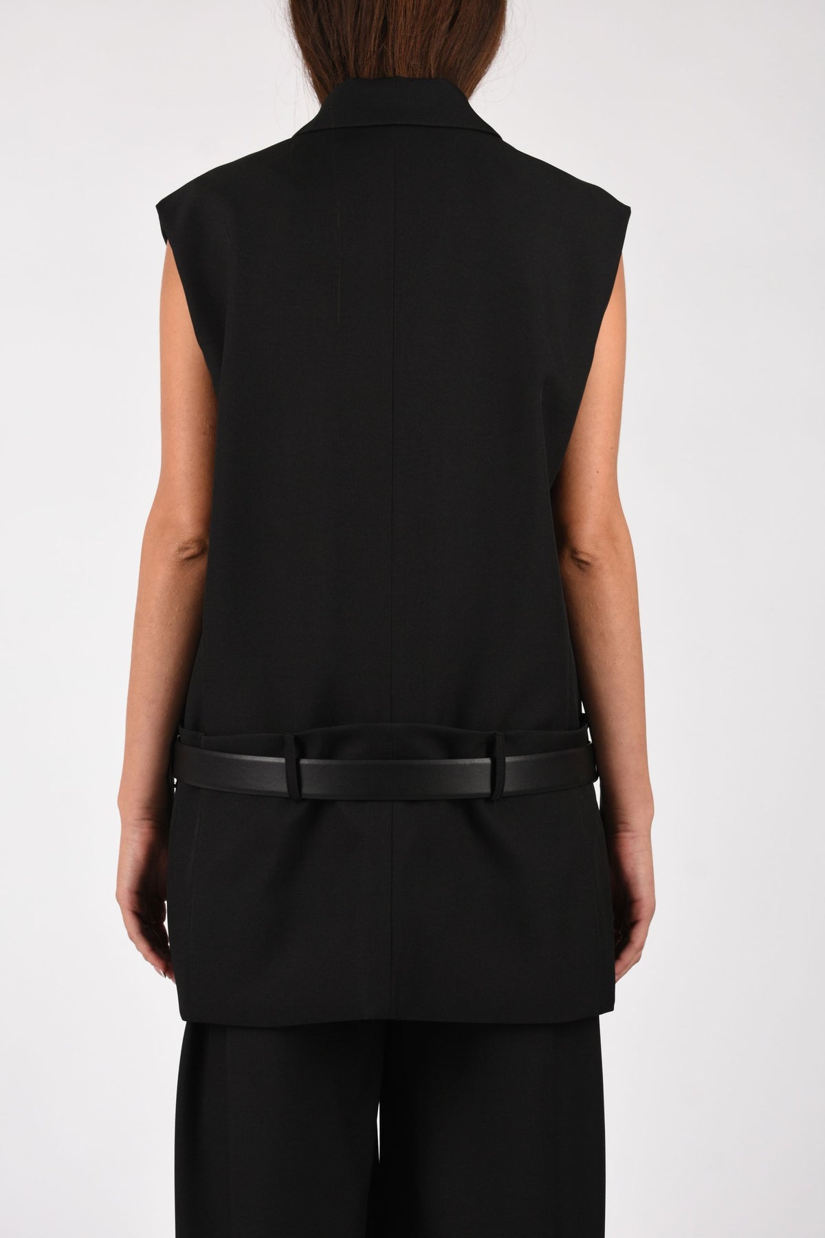 GILET LUNGO CON CINTURA M6IAHF