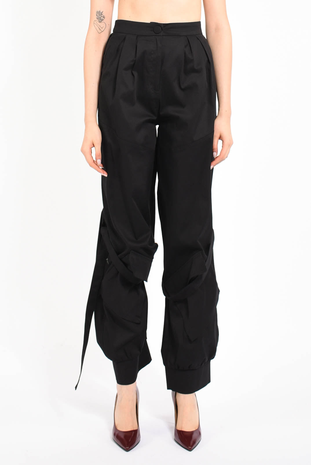 pantaloni baggy in cotone