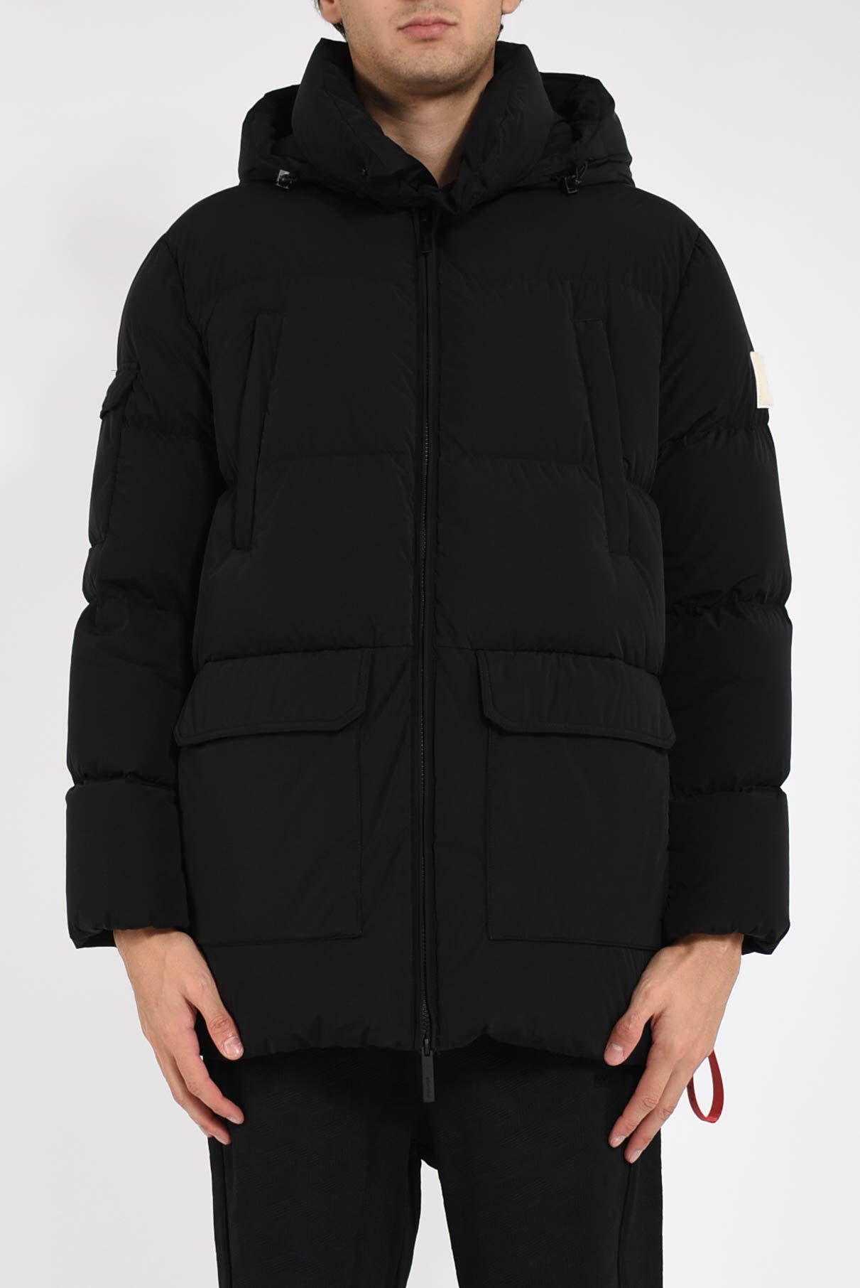 Piumino lungo vancouver in nylon strech opaco