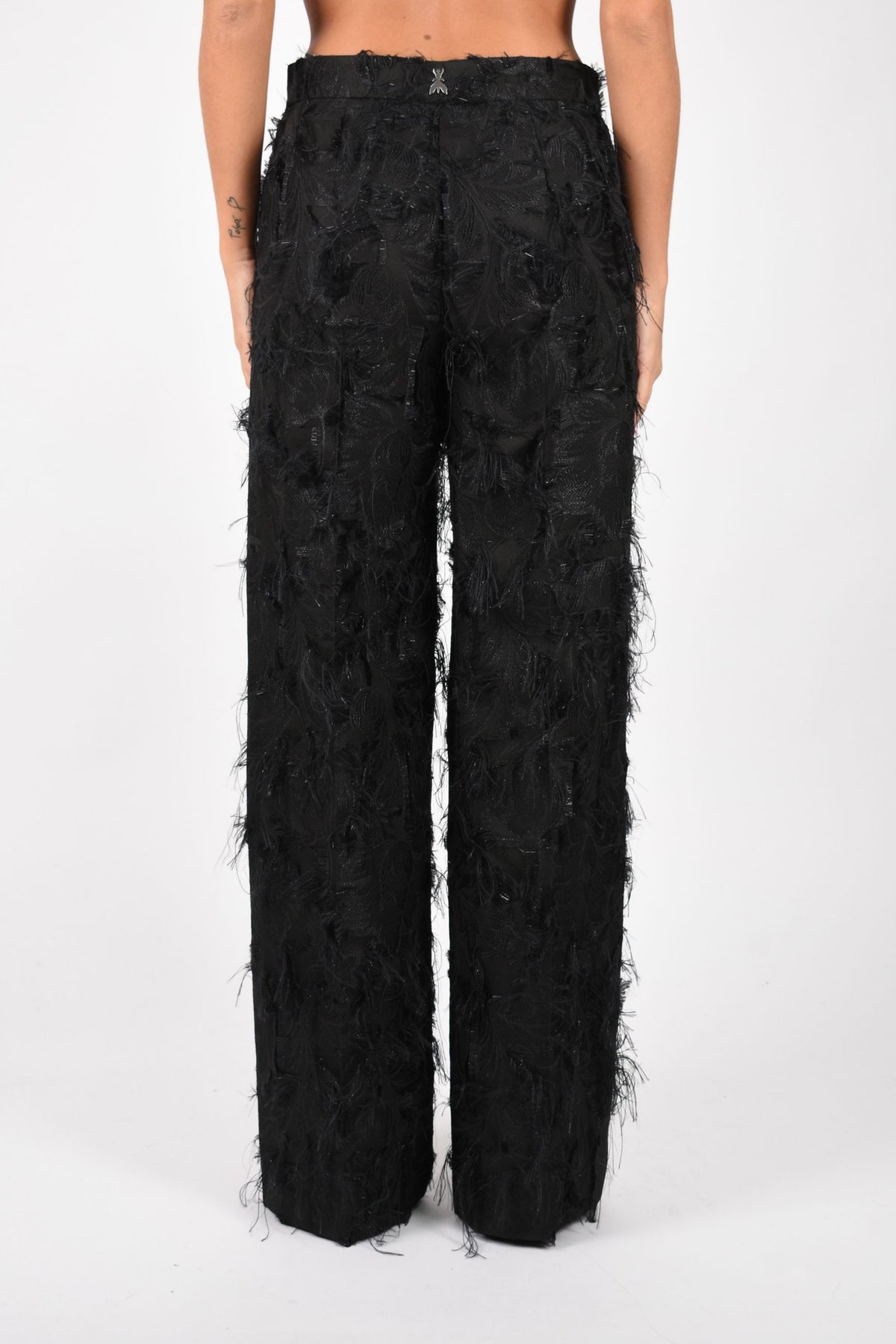 Pantaloni dritti in jacquard fil coupé 2P0096C0289