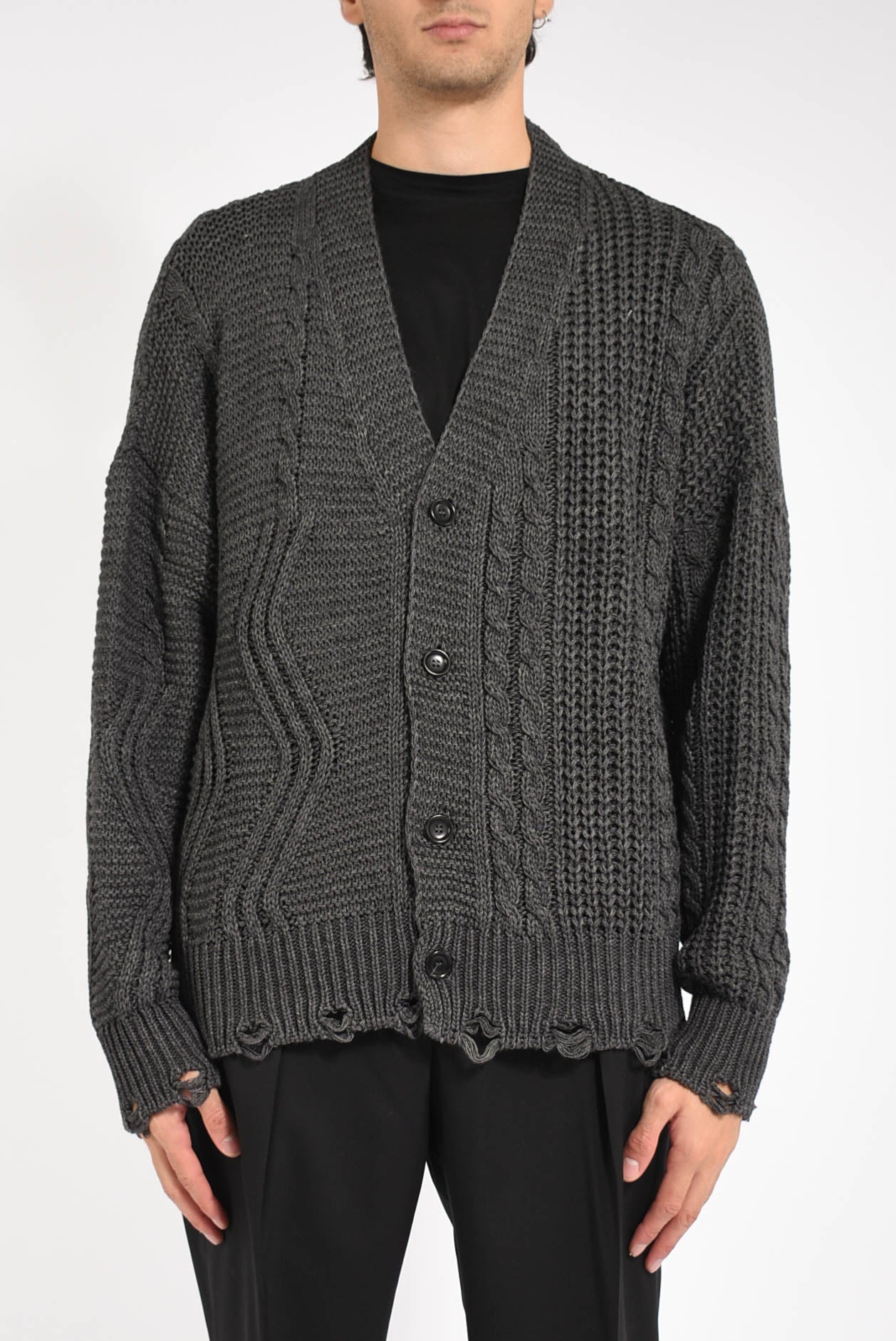 Cardigan in misto lana