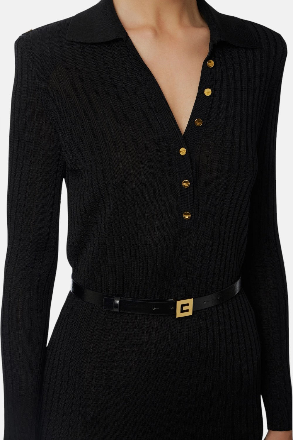 Abito lungo in filato di viscosa