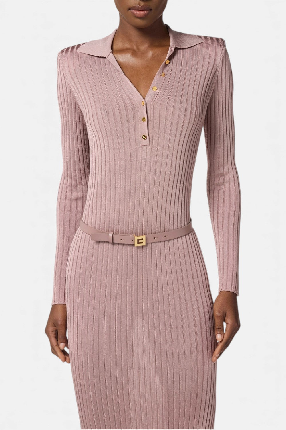 abito lungo in filato di viscosa