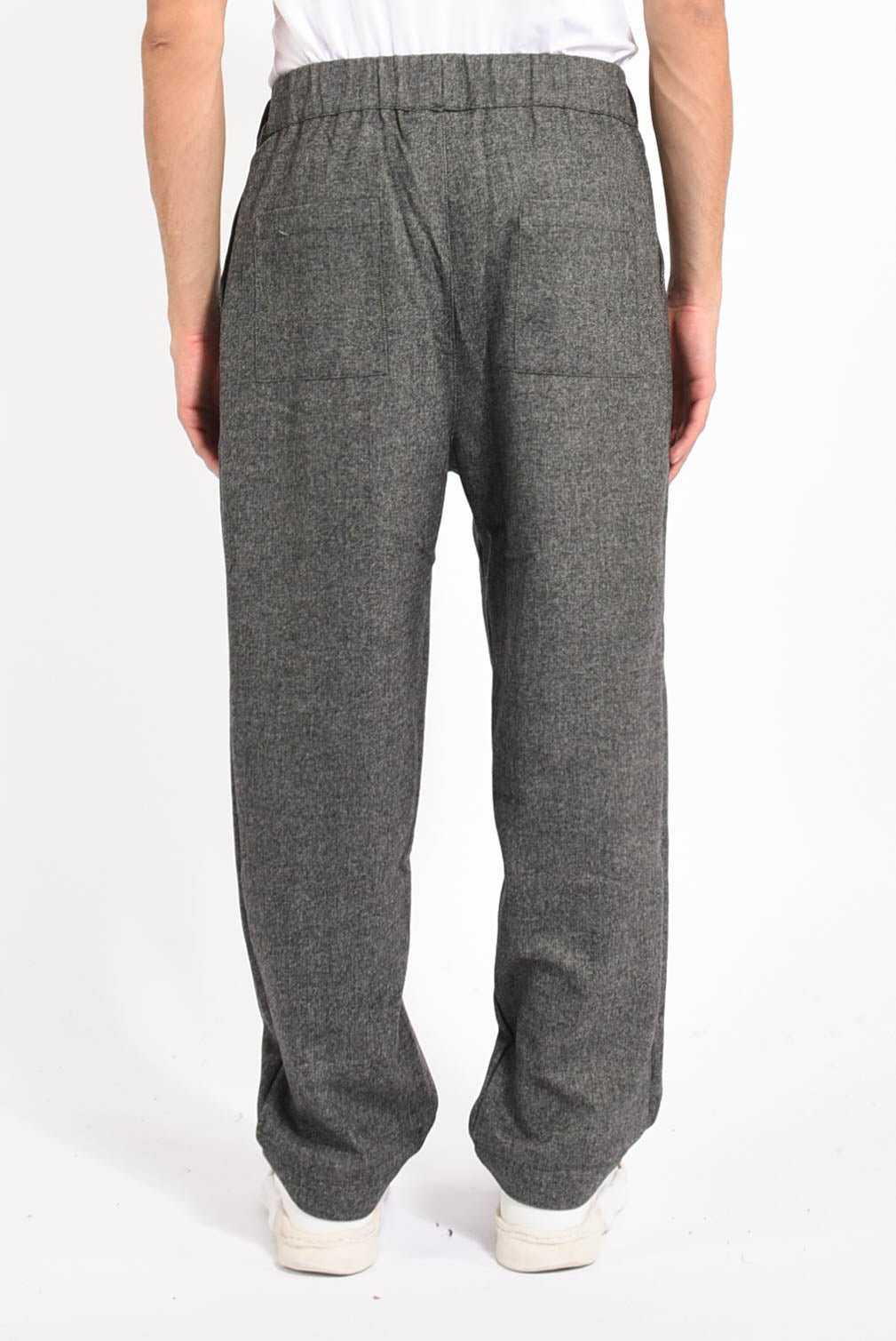 Pantaloni spigati in misto lana