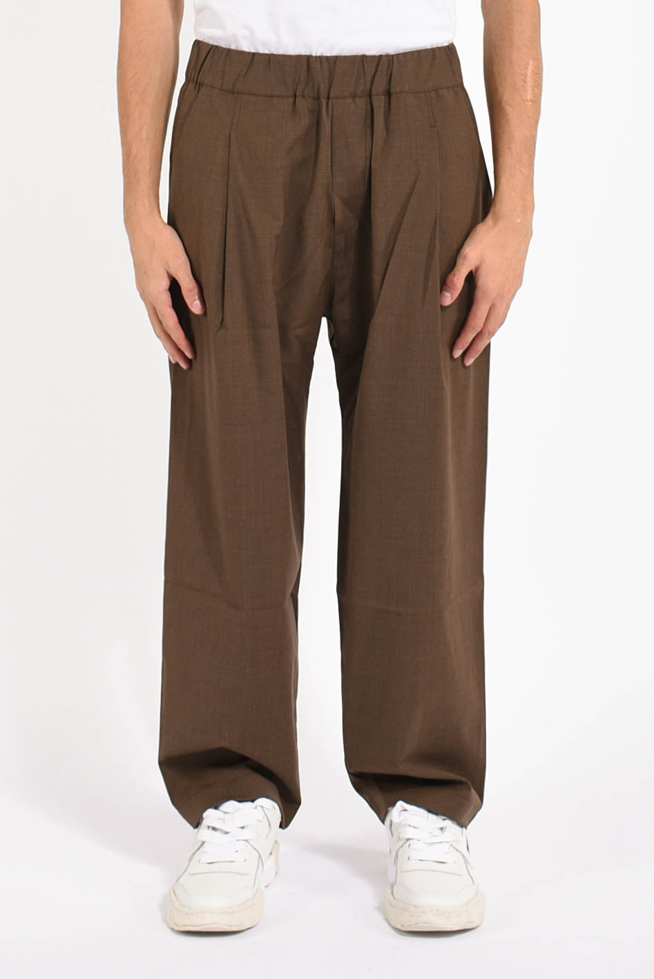 Pantaloni in misto lana