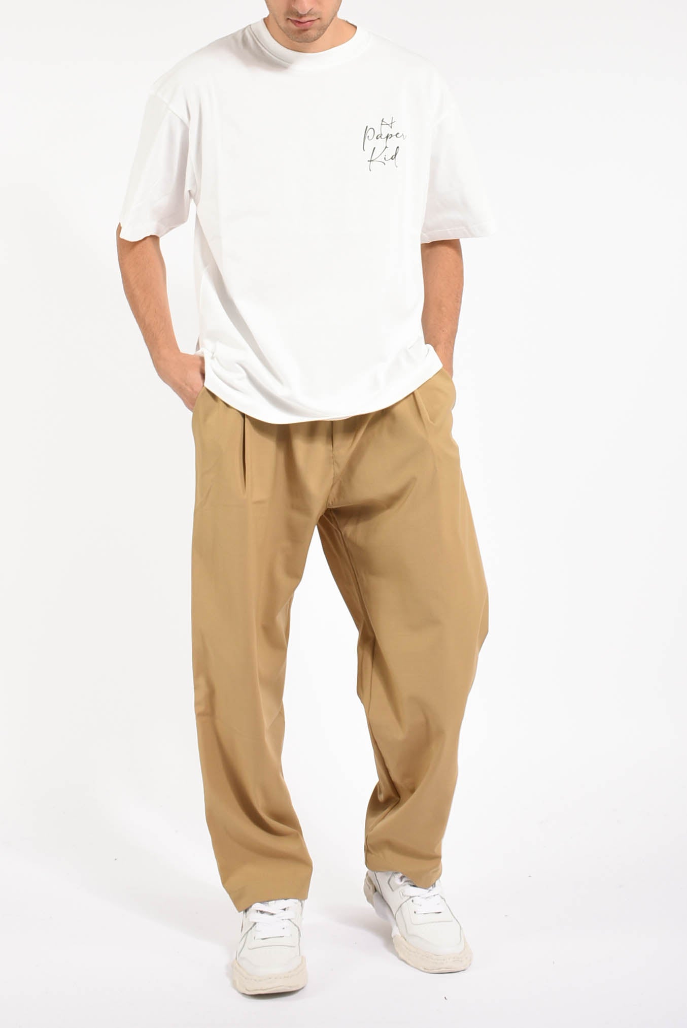 Pantaloni in misto lana