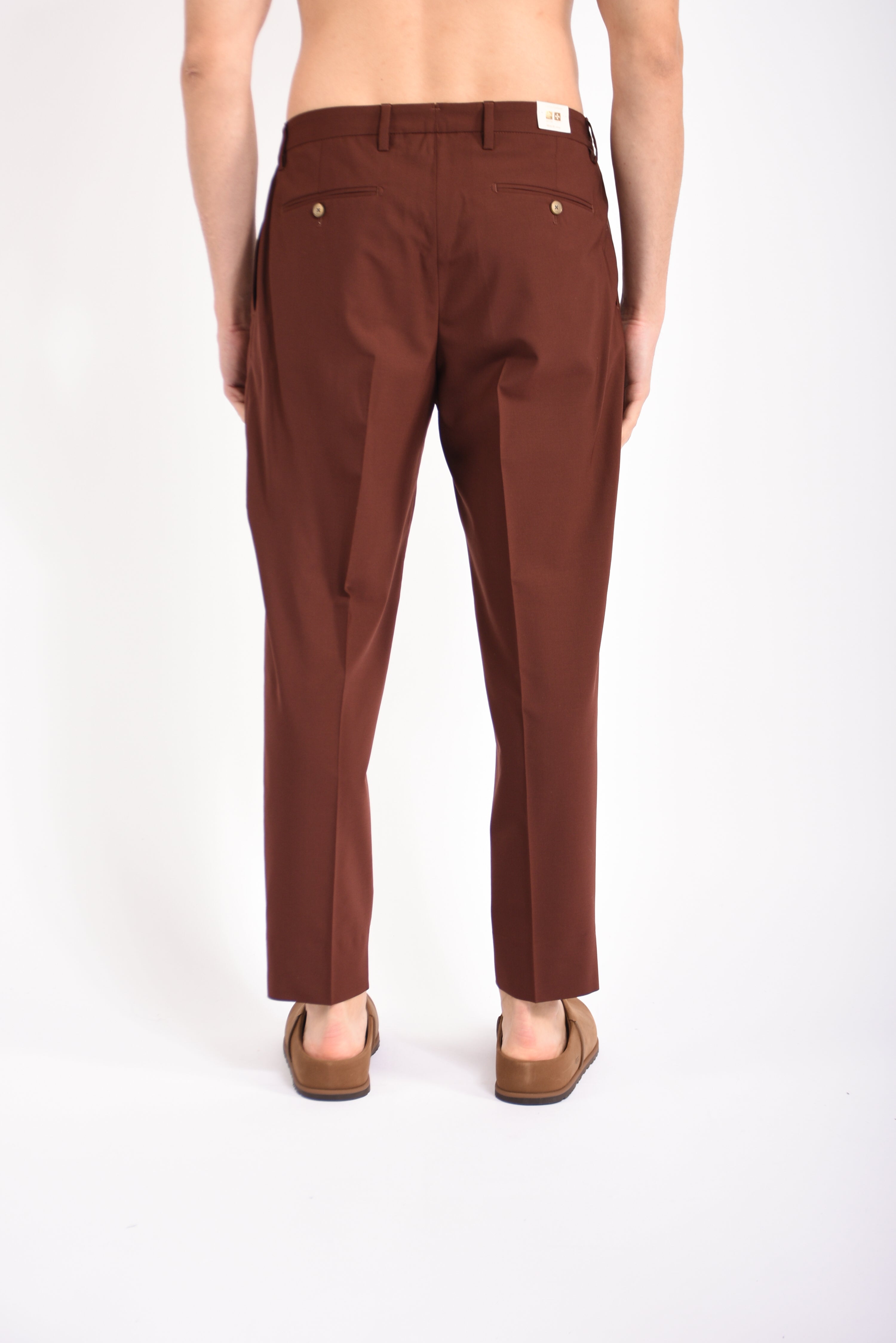 Pantaloni portobellos in fresco lana