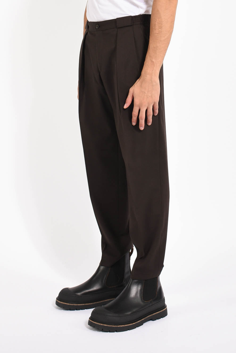 Pantaloni portobellos in misto lana