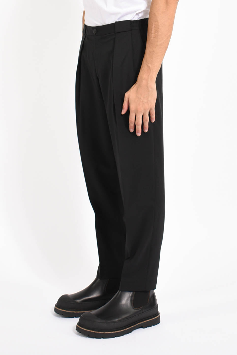 Pantaloni portobellos in misto lana