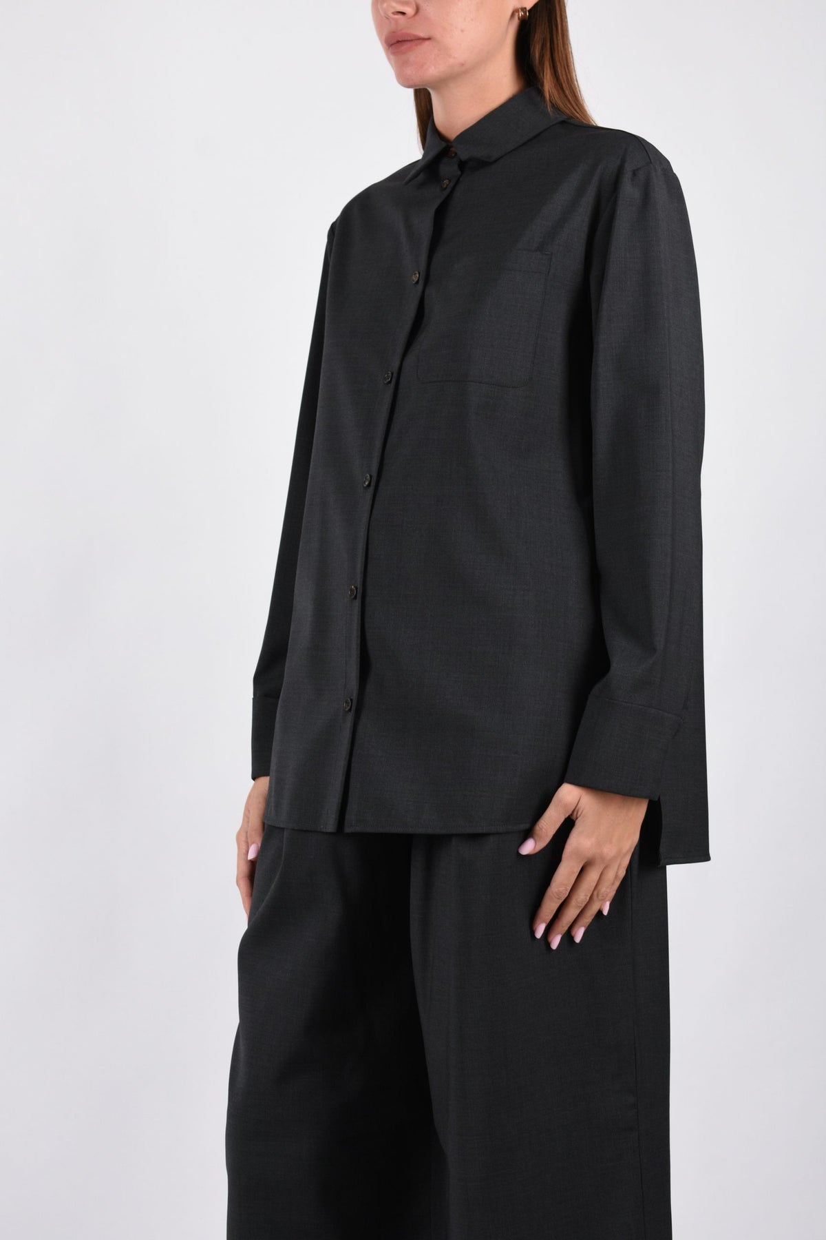 Camicia basic in tela di lana SMMOPERA 2629196061600