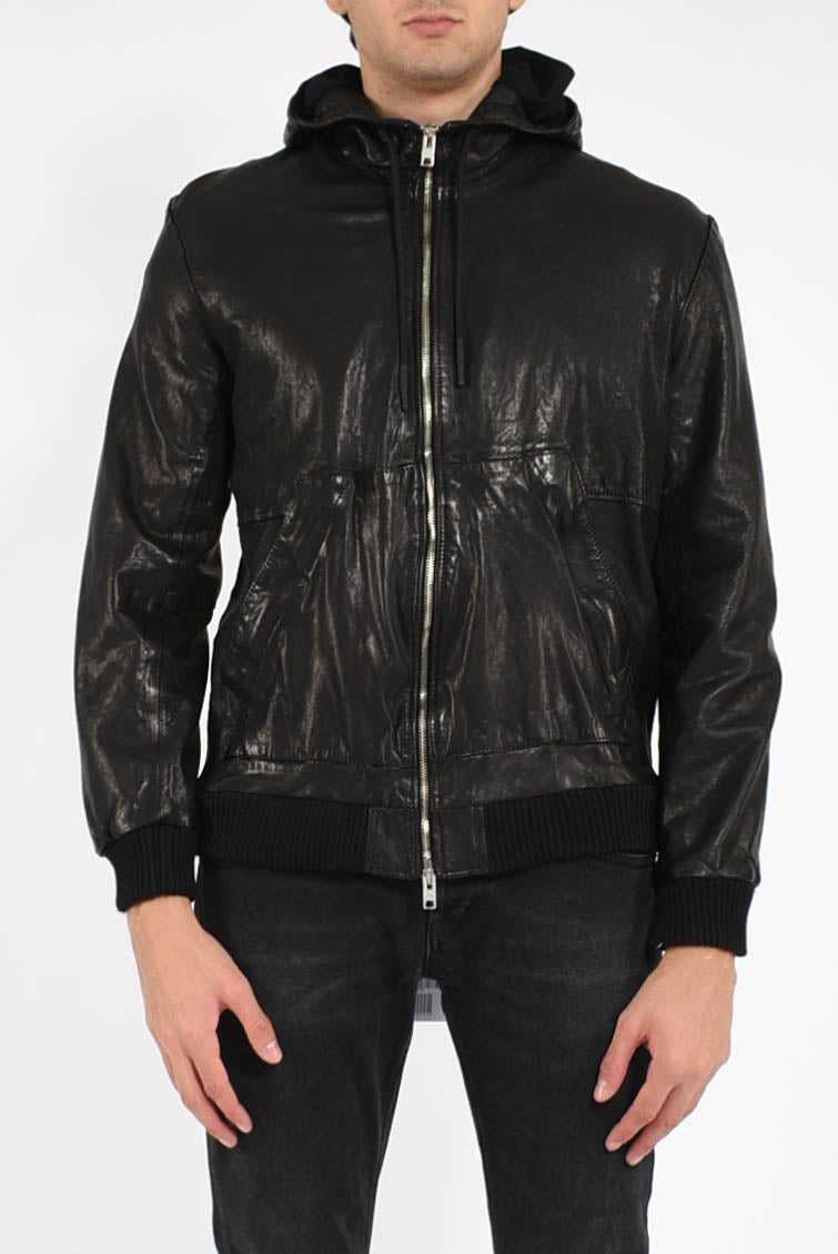 Giubbino in pelle naturale