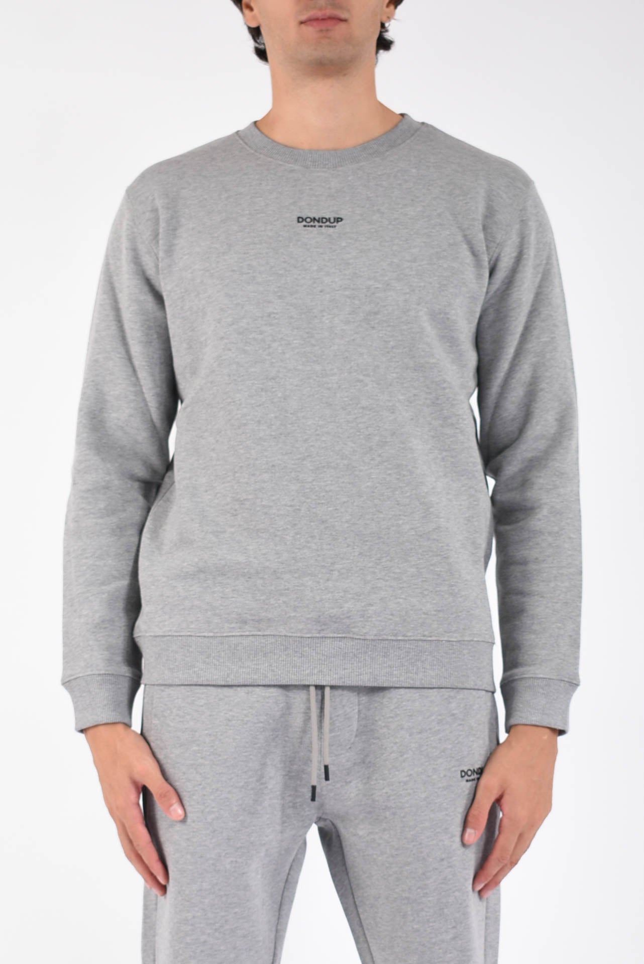 felpa girocollo in cotone