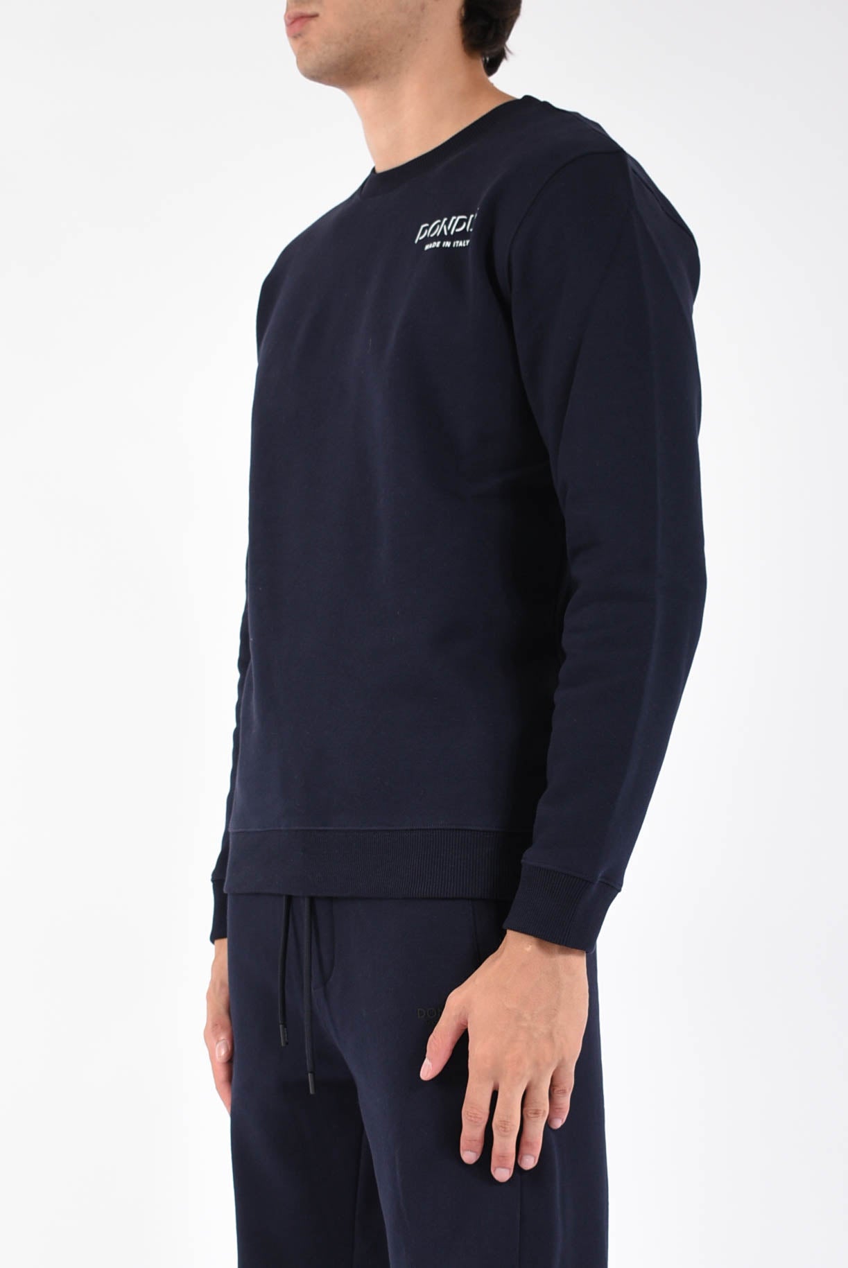 Felpa girocollo regular in cotone