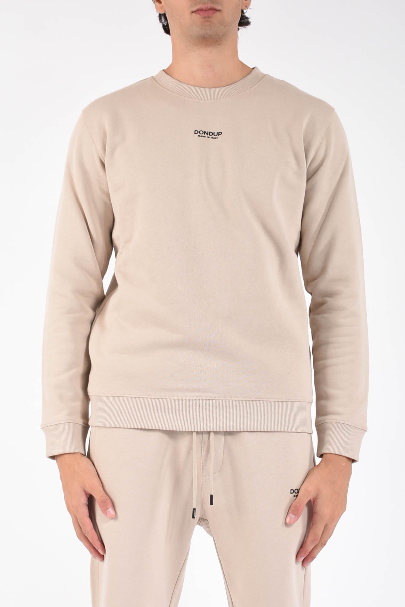 Felpa girocollo in cotone