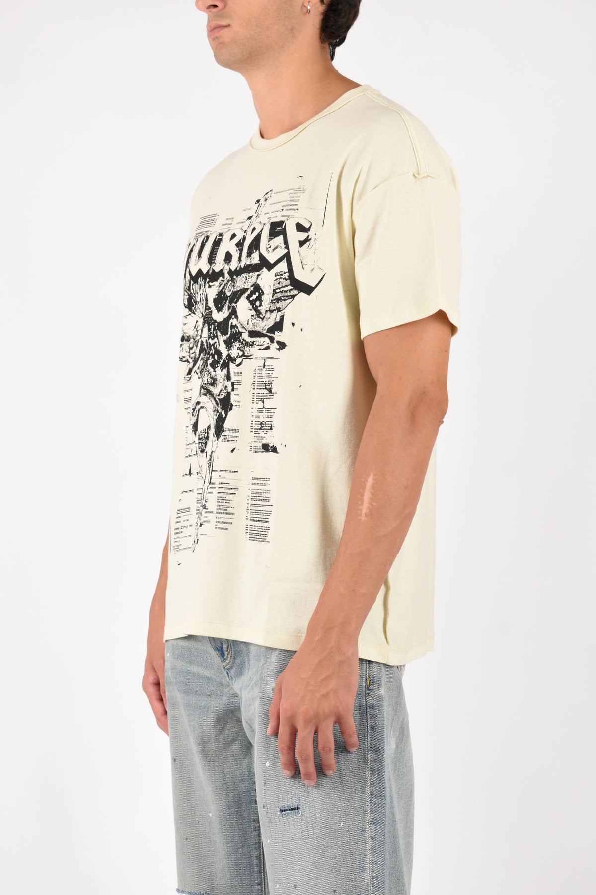 T-shirt in cotone Textured Inside Out Tee
