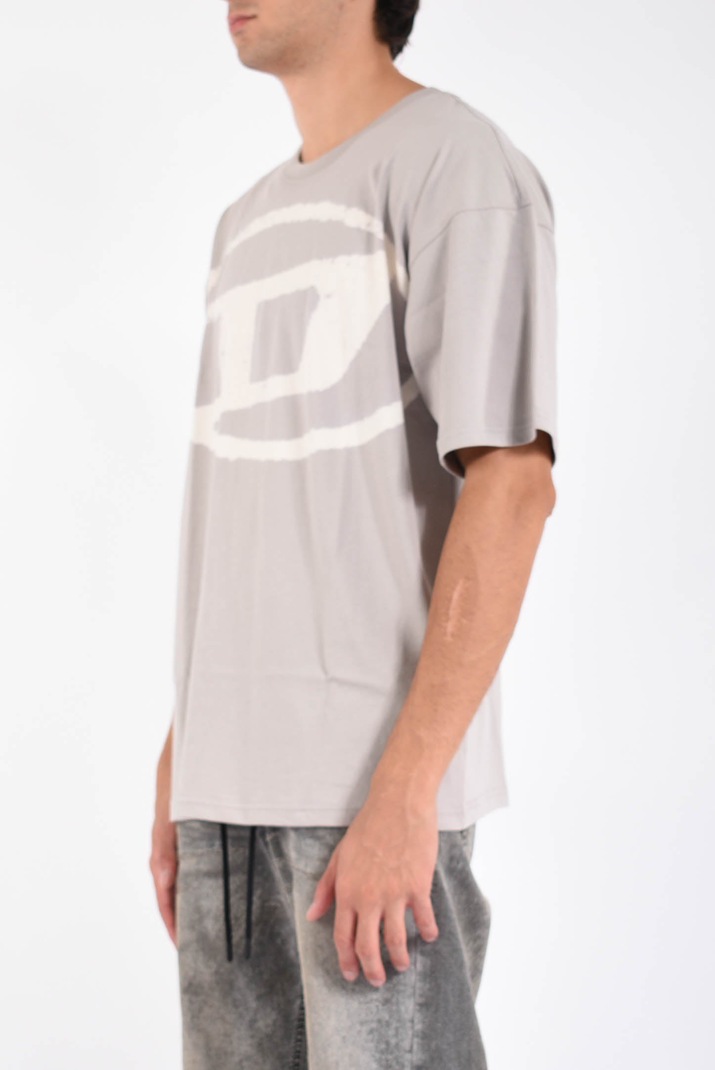 T-shirt con logo t-boxt-bleach