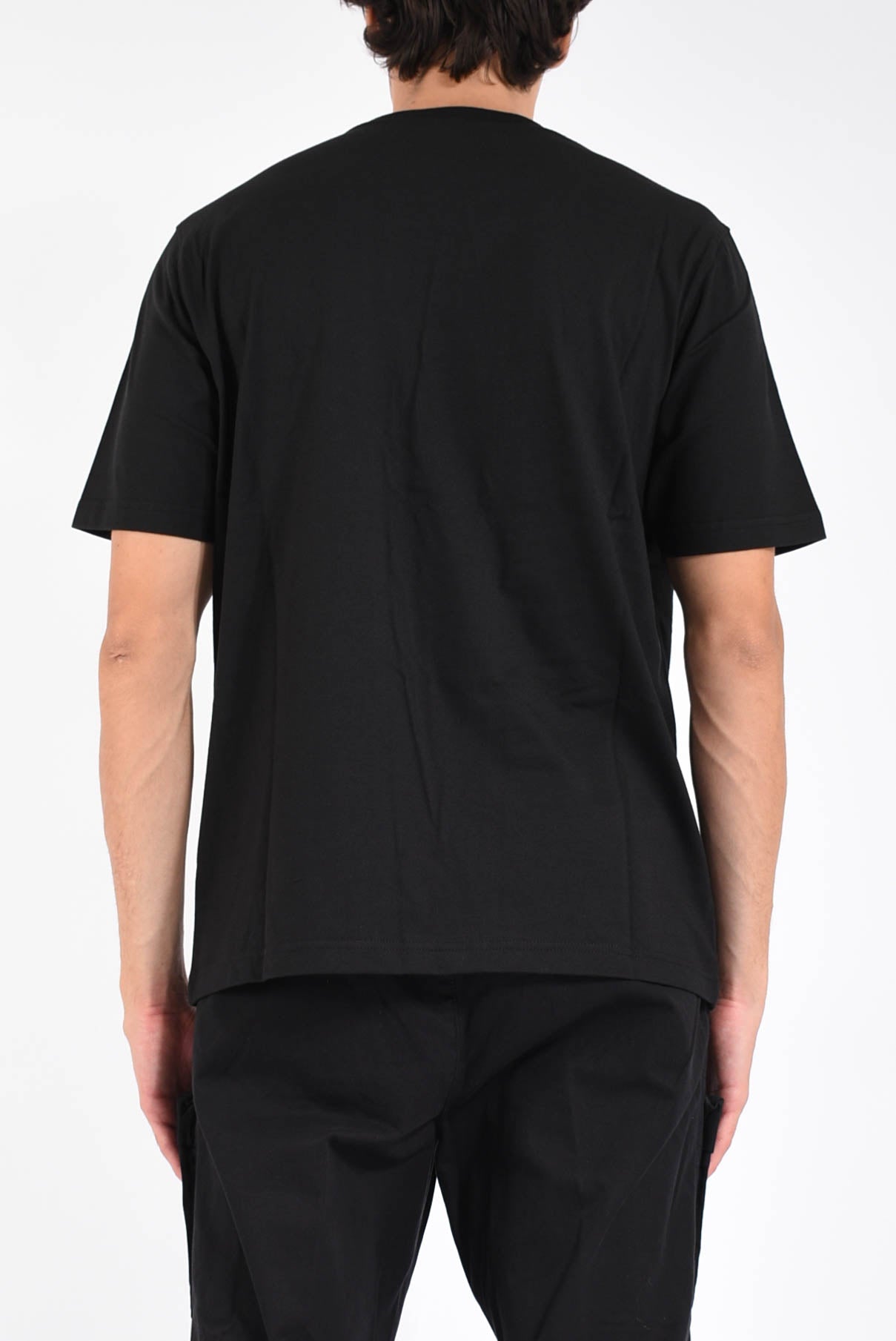 t-shirt con logo in rilievo t-adjust-bigoval