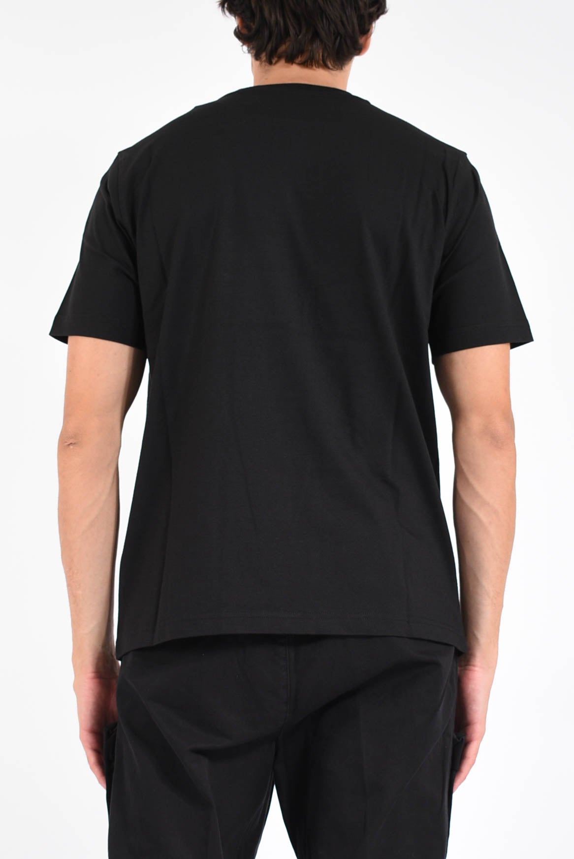 t-shirt con logo in rilievo t-adjust-bigoval