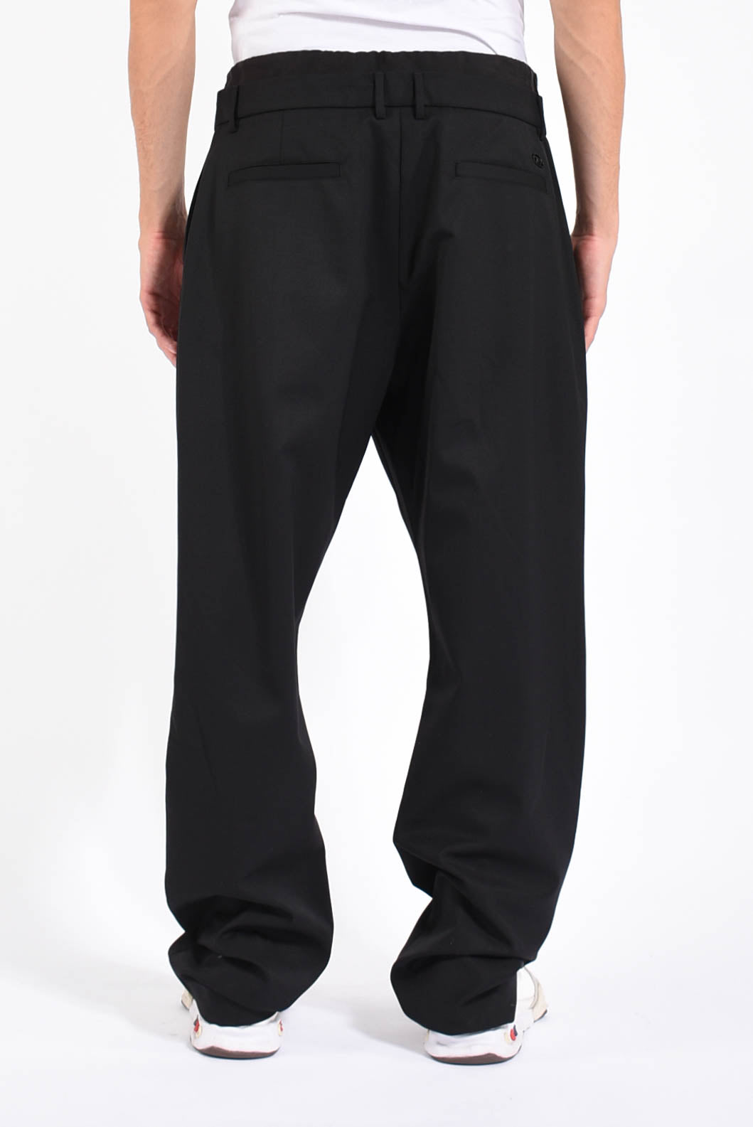 pantaloni in misto lana p-owers