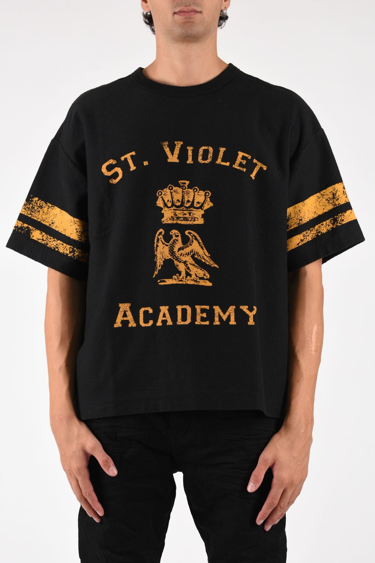 T-shirt in cotone St. Violet Stripes