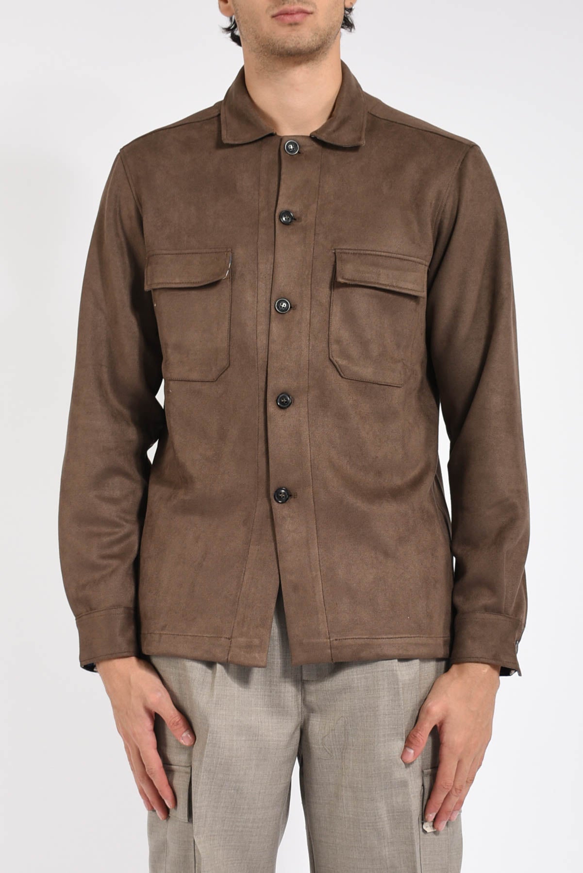 Overshirt effetto dainetto