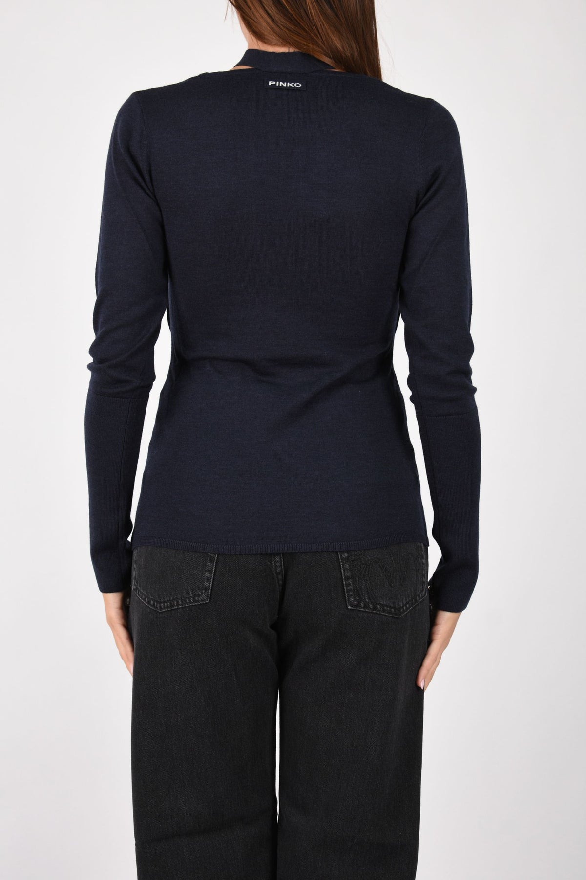 Maglia in lana con pizzo e fusciacca 107775A3O1