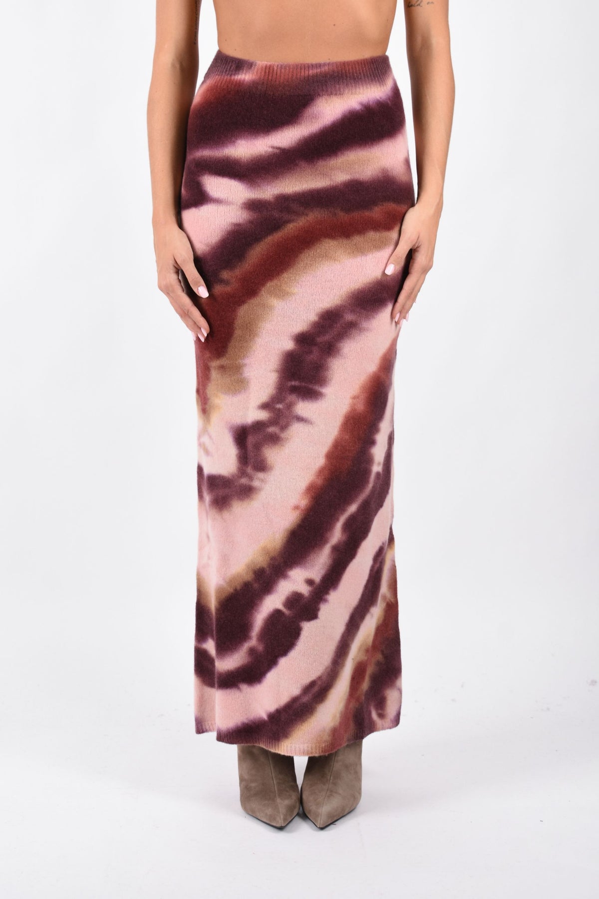GONNA MIDI MALTINTA IN LANA E CASHMERE F6LAWOKK139