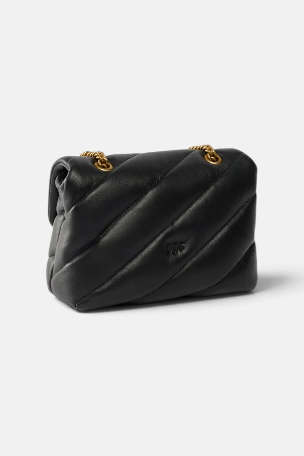 Borsa a tracolla Mini Love Bag Puff in nappa trapuntata con fibbia gioiello 107058A0F2
