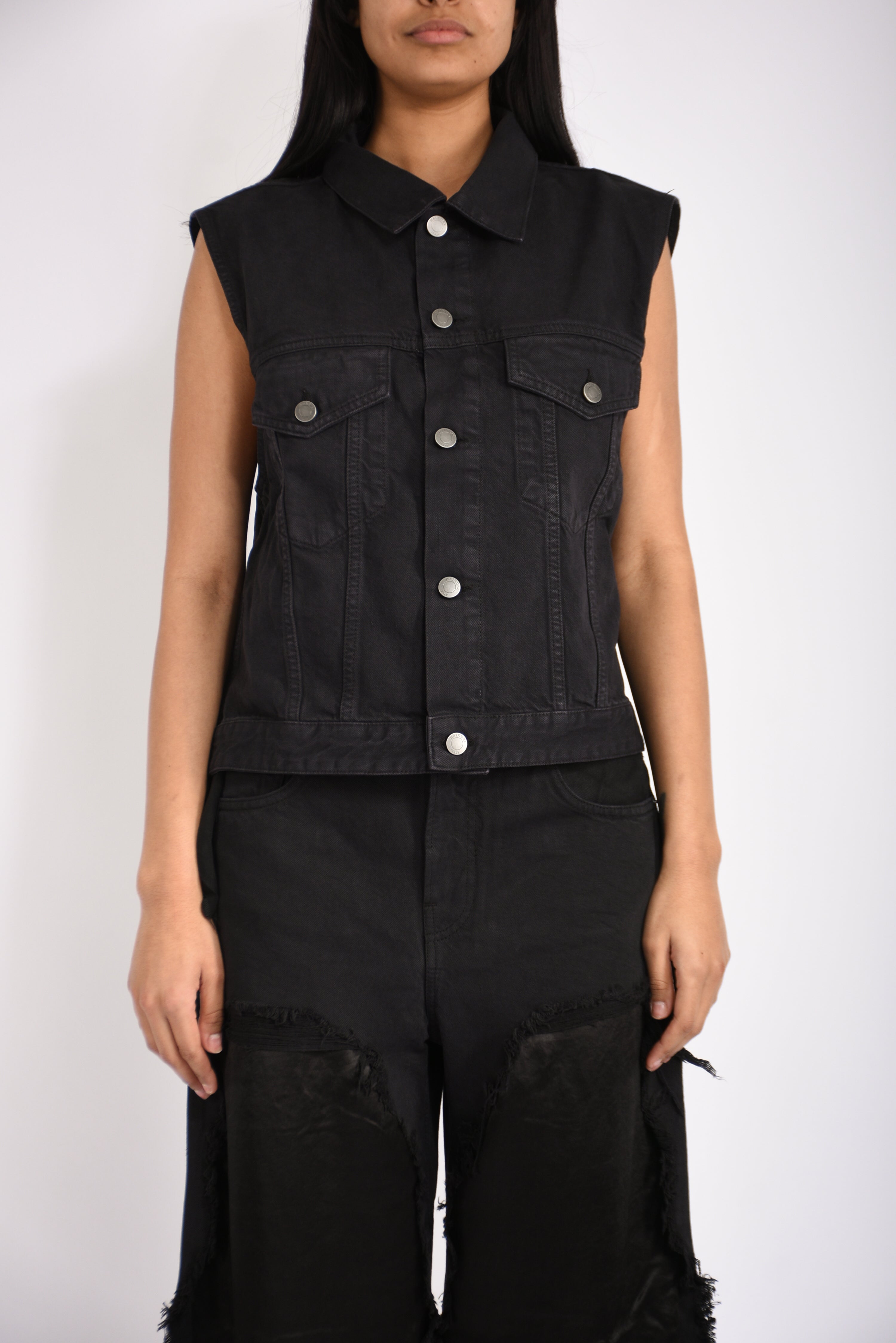 gilet ryder satin blue