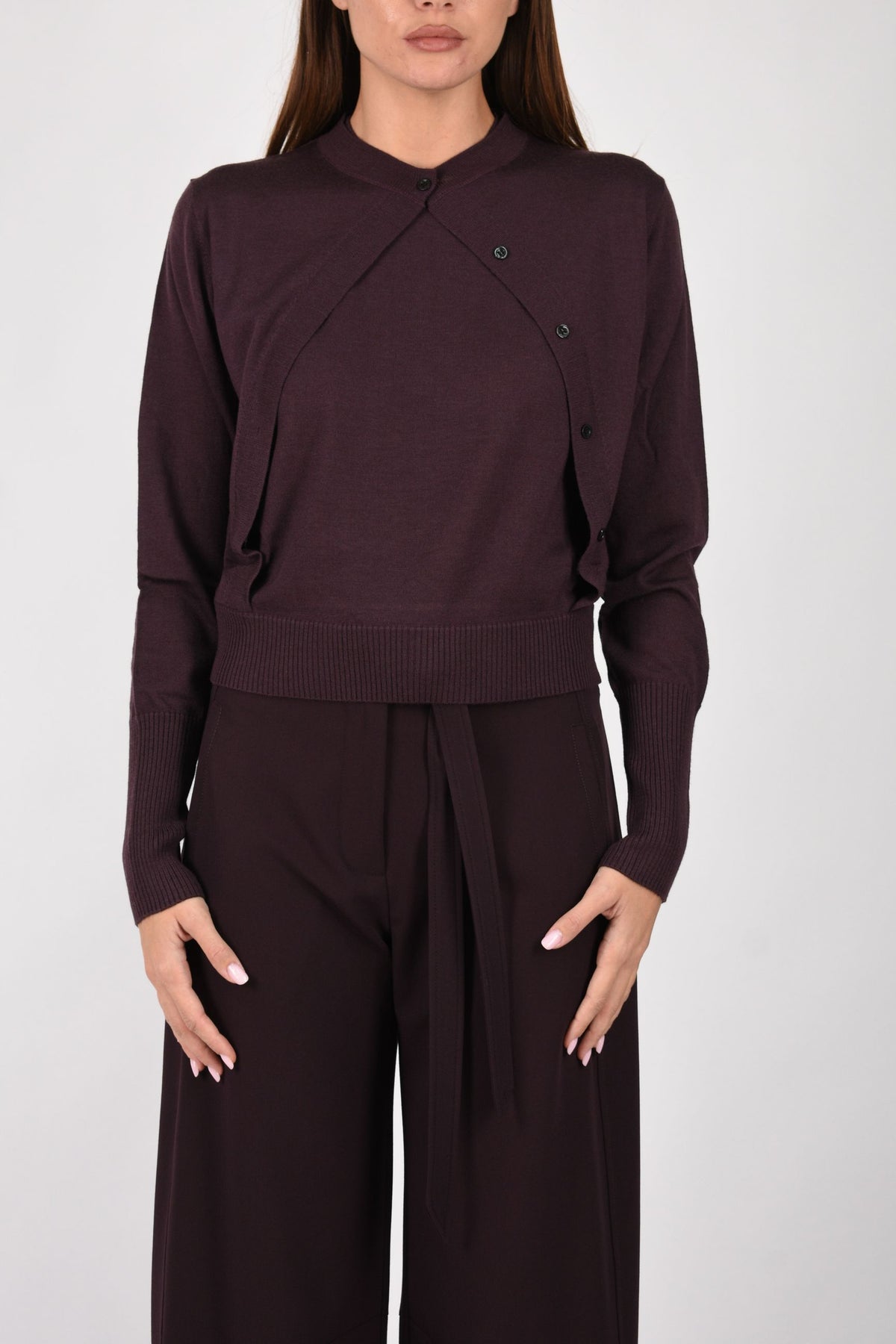 Maglia senza maniche con cardigan integrato 107259A3FY