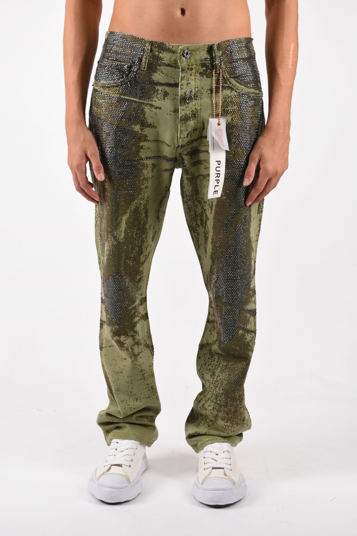 Jeans straight Trompe L'oeil