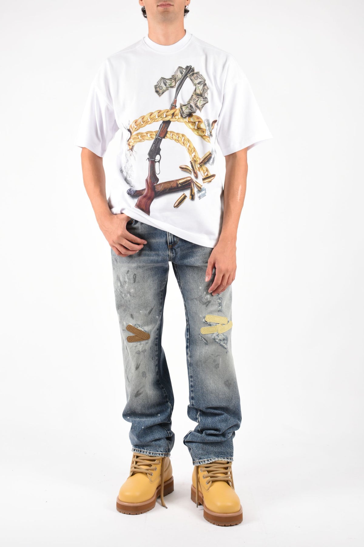 T-shirt the new boy gun DFM54047TJ101GR01C