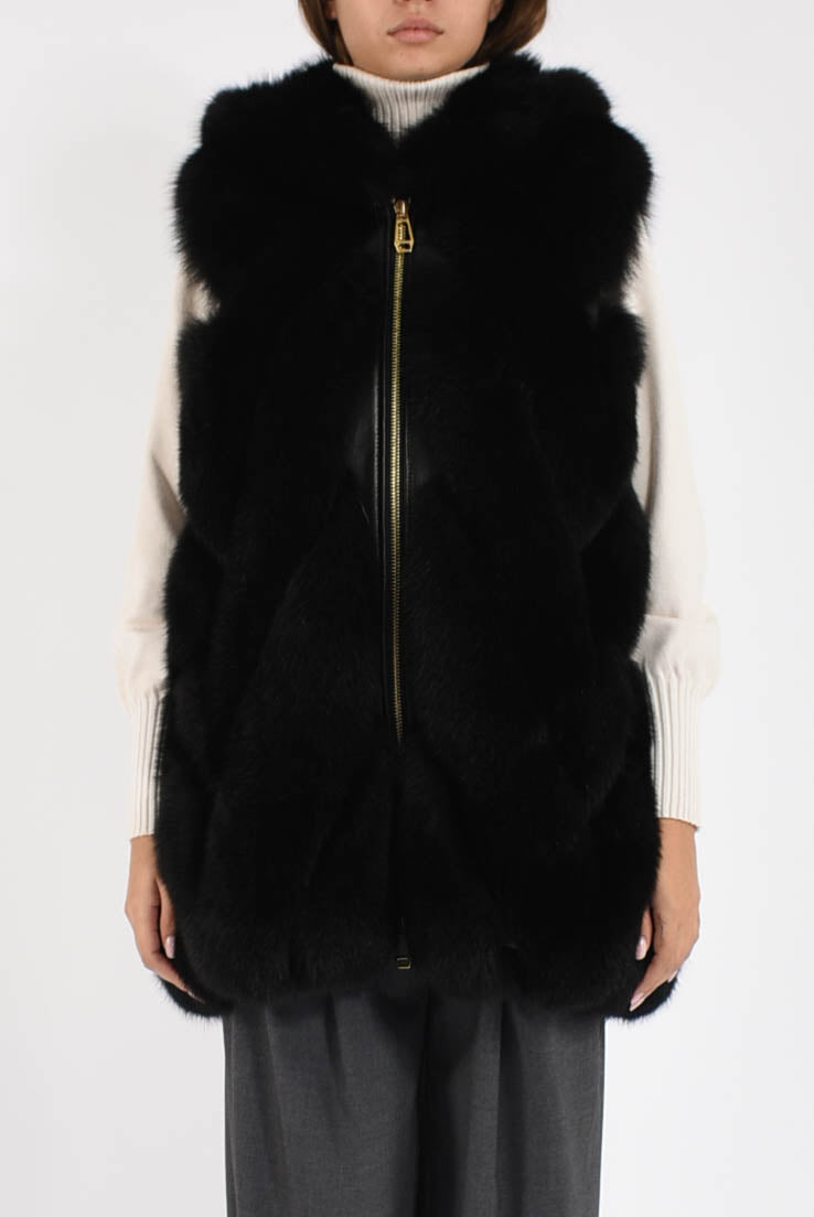 gilet in volpe