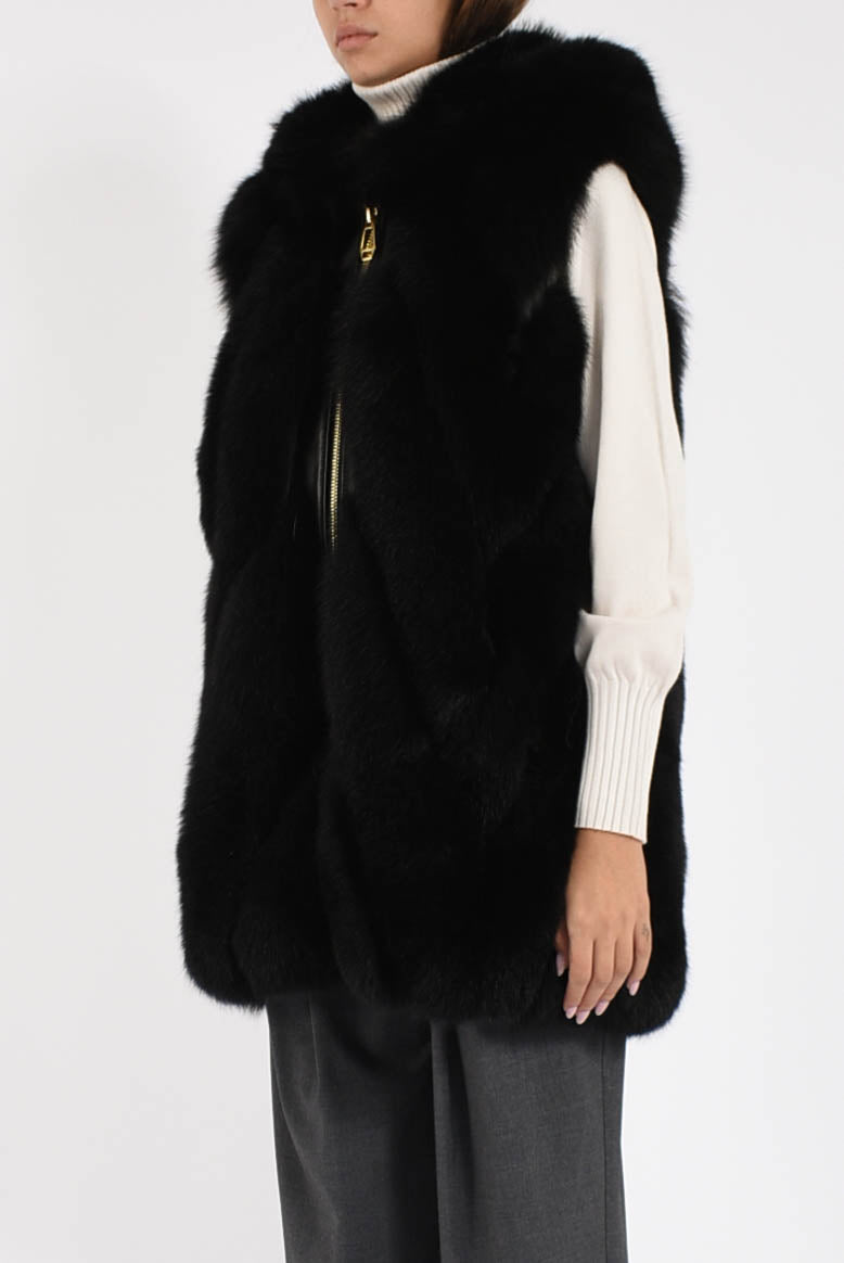 gilet in volpe