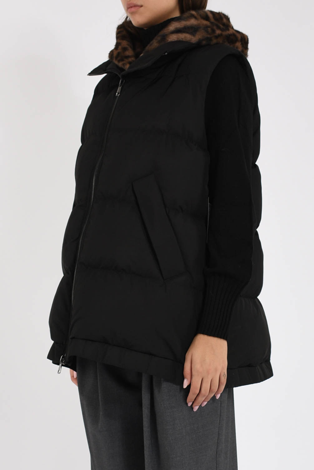 gilet con dettaglio in ecofur