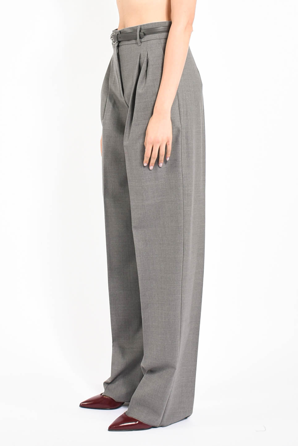 pantaloni in lana modello entrata