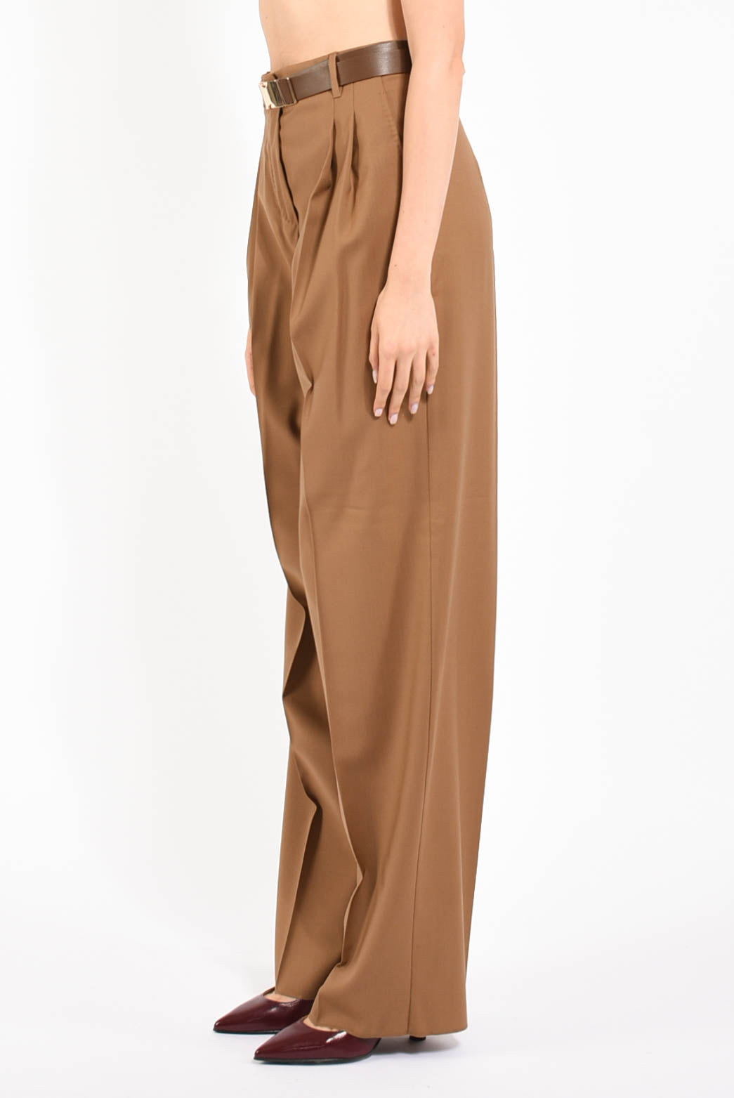 pantaloni in lana modello bergamo