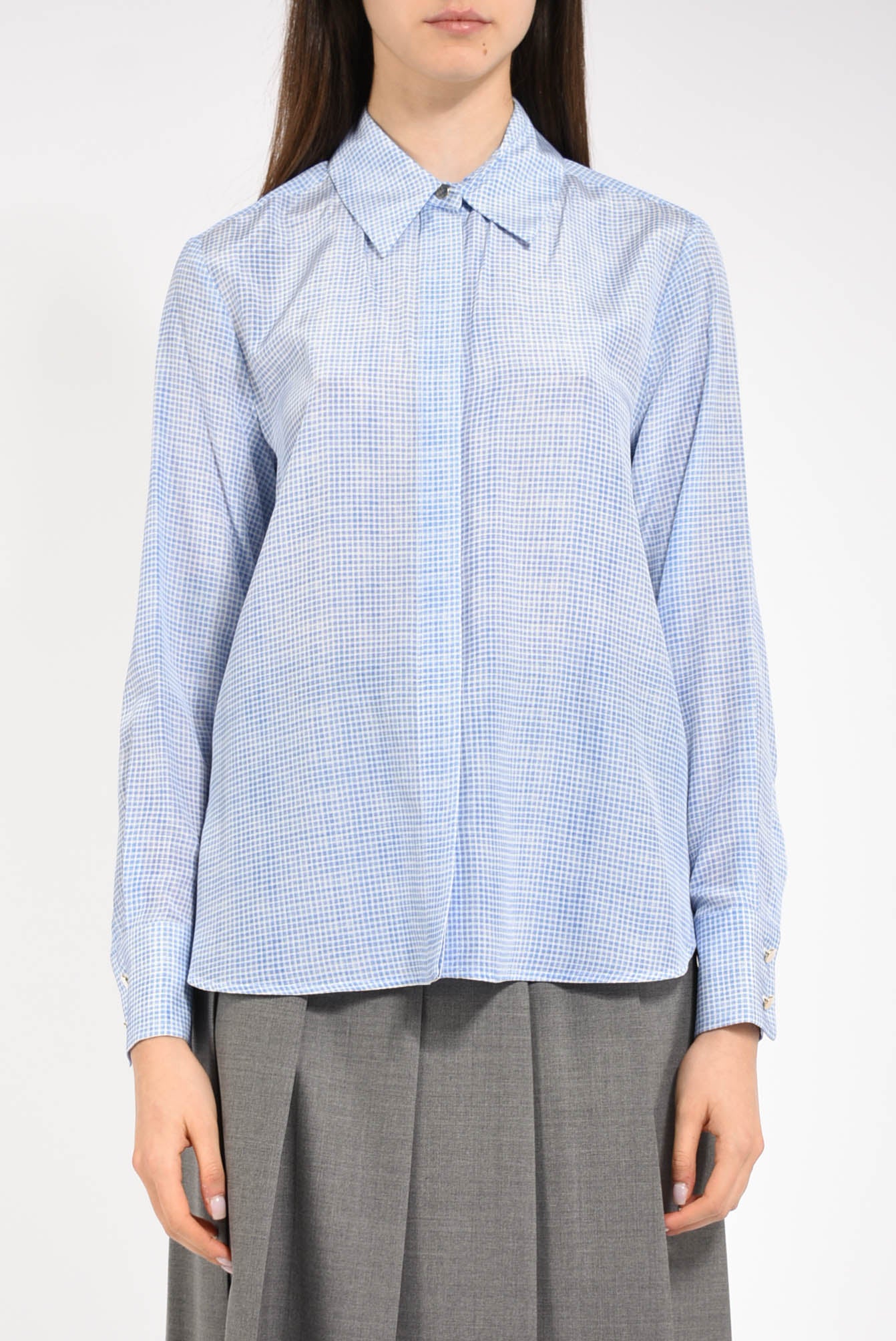 camicia in seta modello nola