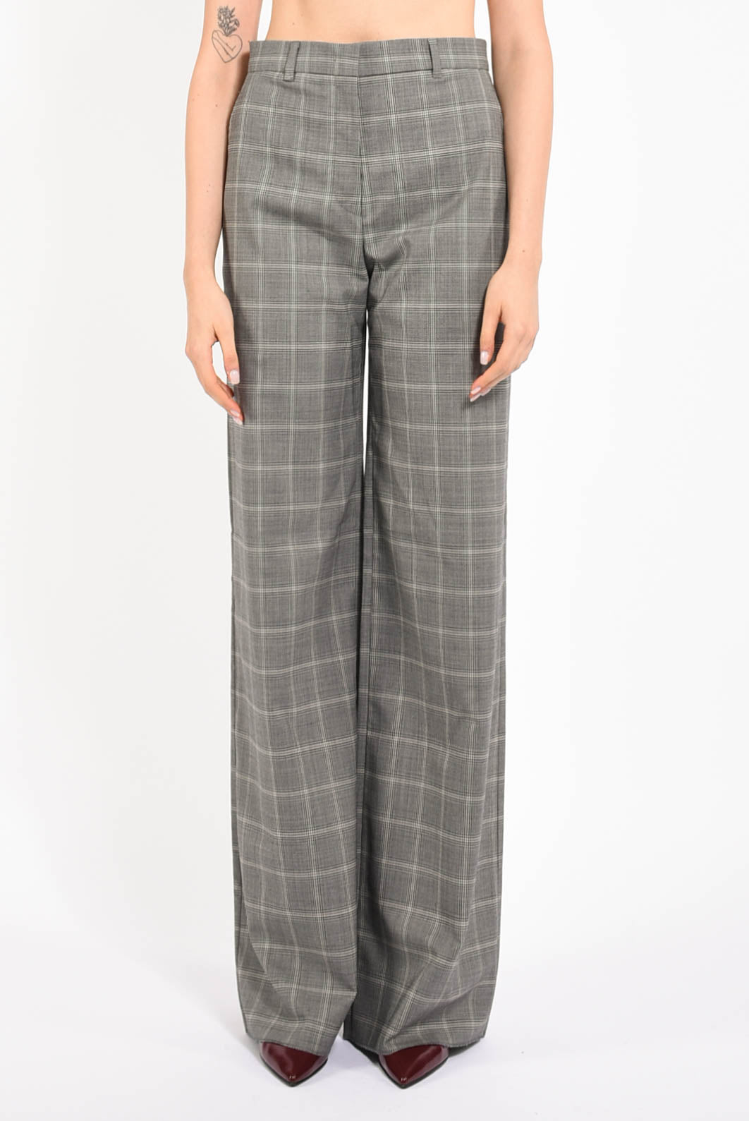 pantaloni in lana modello mazurca