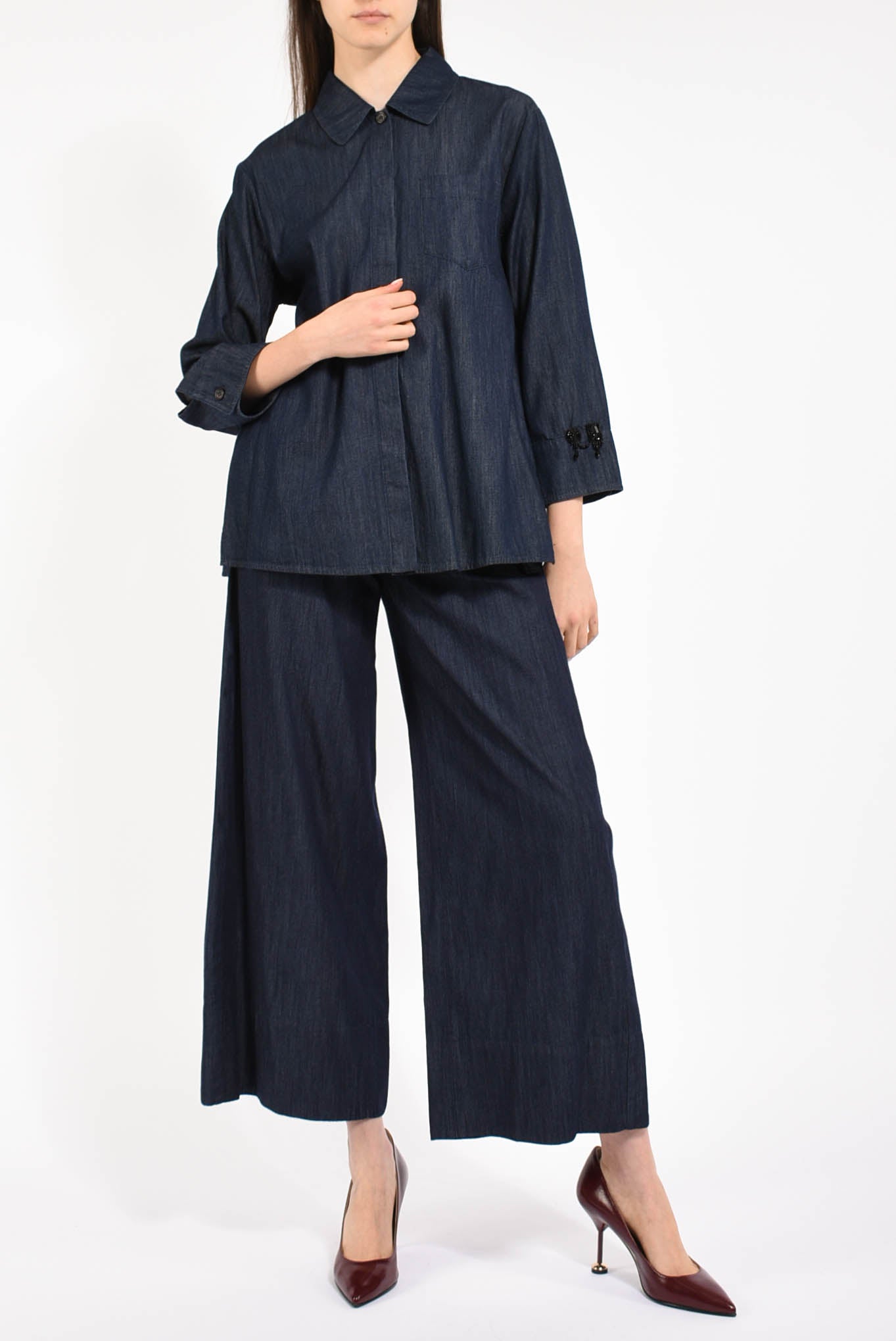 Pantaloni jogging in denim modello jour